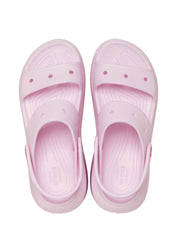 Sandali zeppa Rosa Crocs