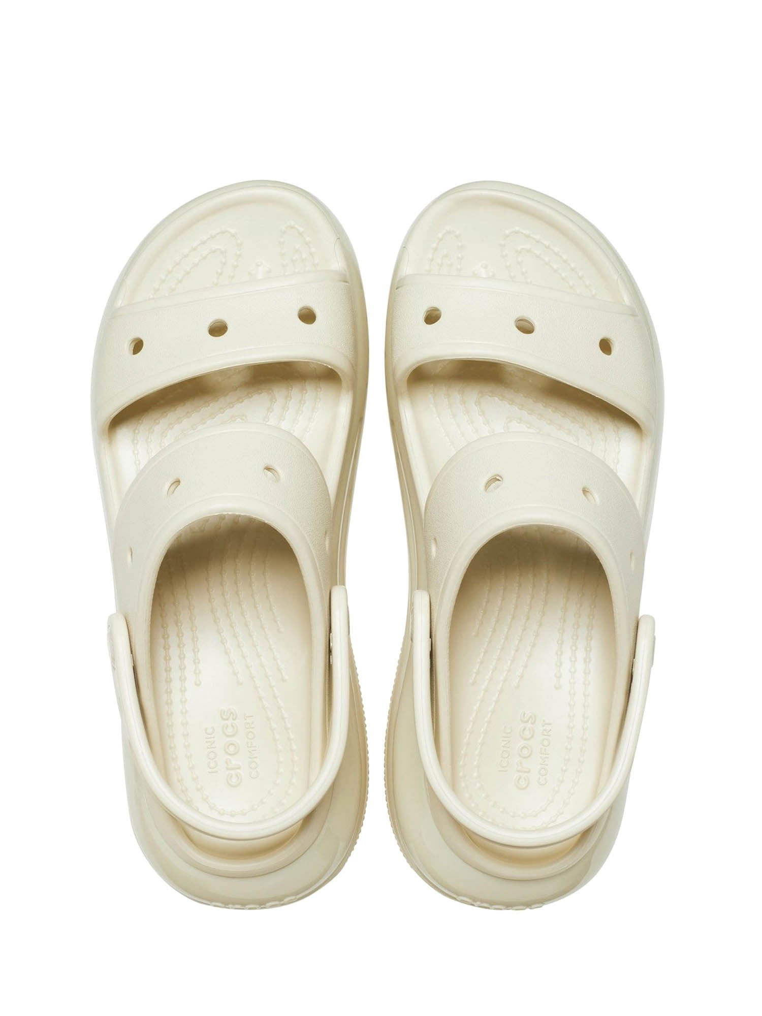 Sandali zeppa Bianco Crocs