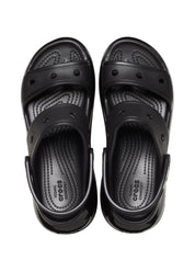 Sandali zeppa Nero Crocs