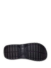 Sandali zeppa Nero Crocs