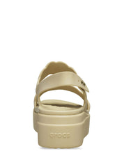 Sandali zeppa Beige Crocs