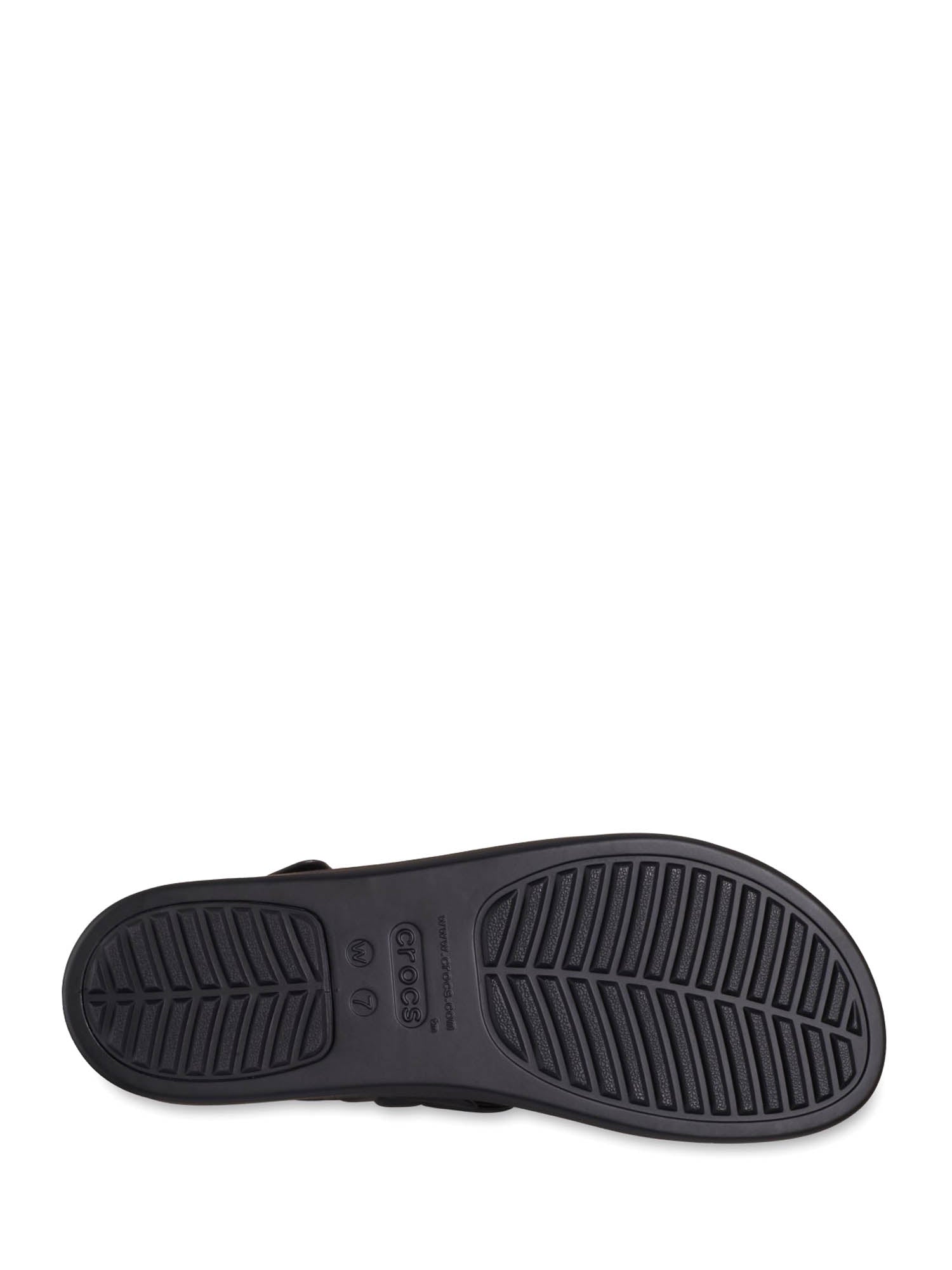 Sandali zeppa Nero Crocs