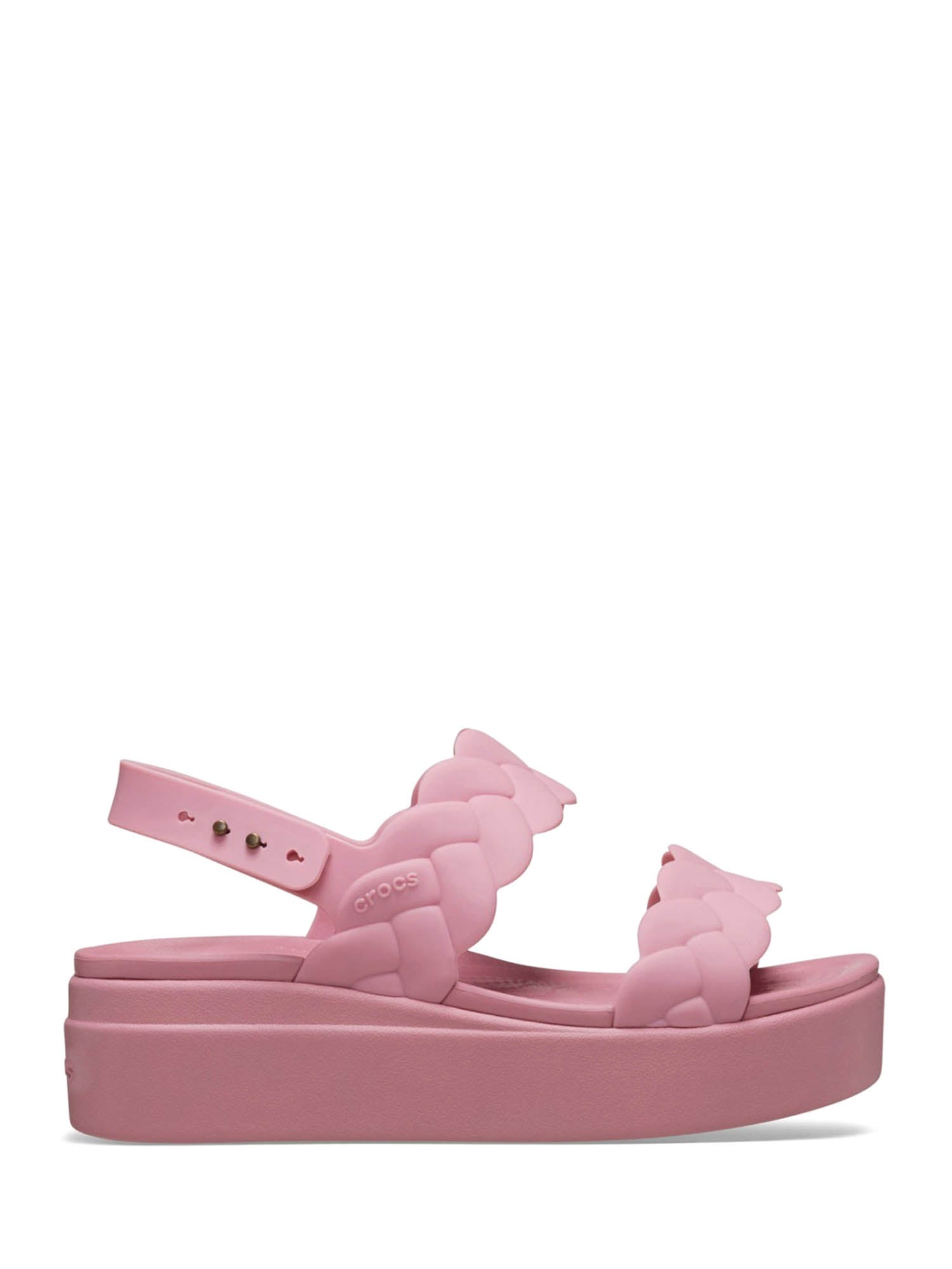 Sandali zeppa Rosa Crocs