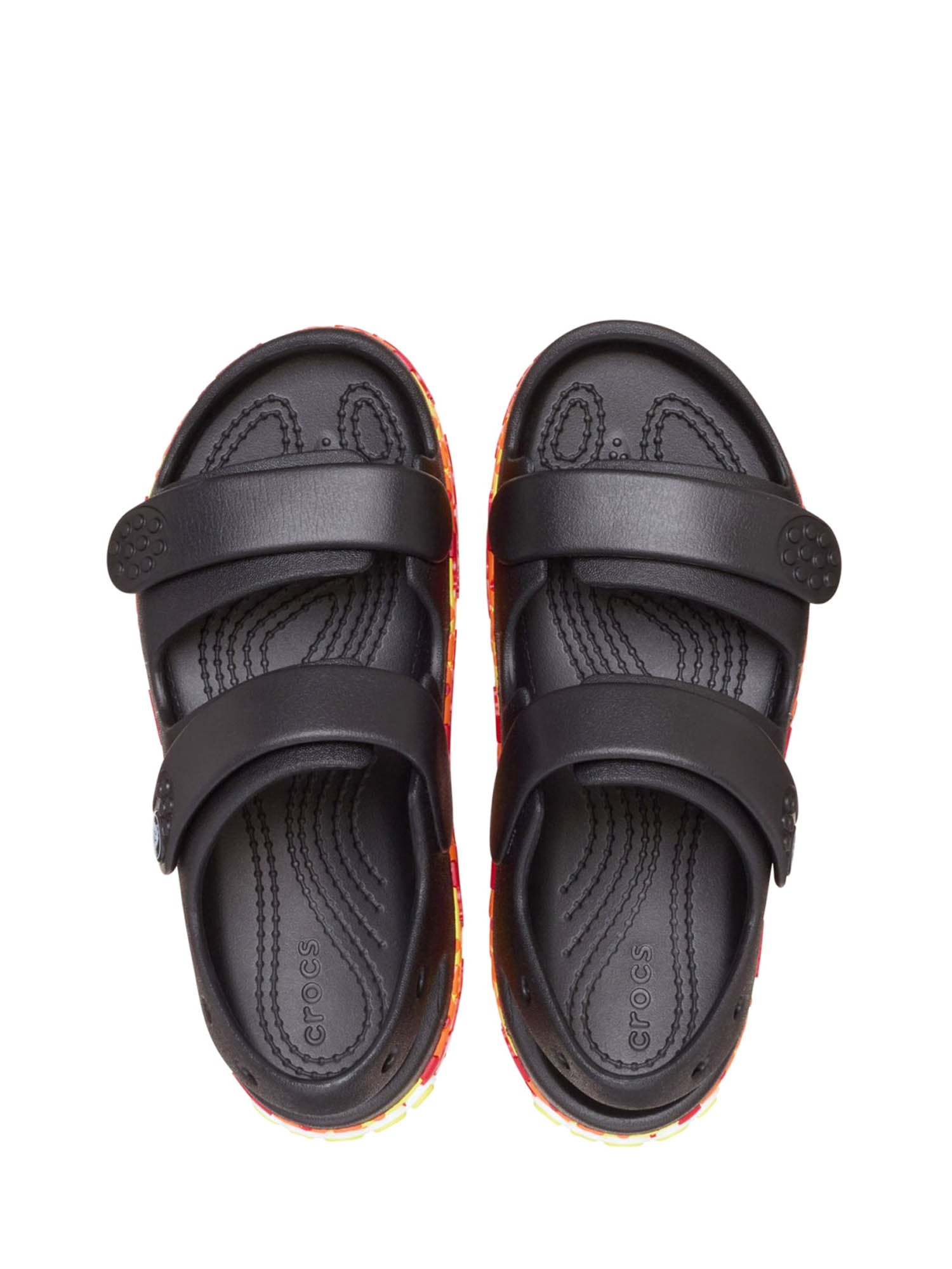 Sandali con strappi Nero Crocs