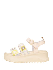 Sandali zeppa Beige Hey Dude