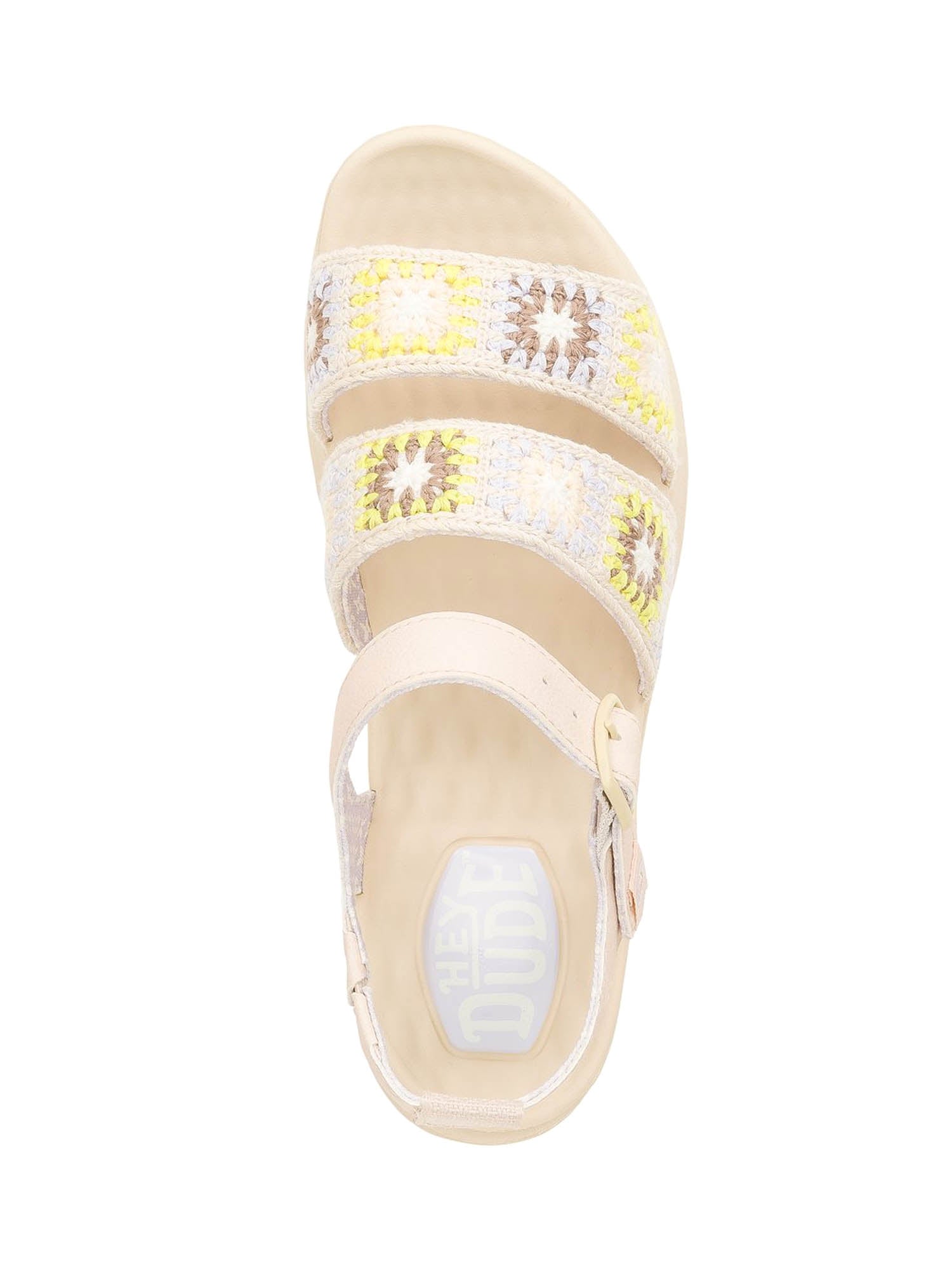 Sandali zeppa Beige Hey Dude