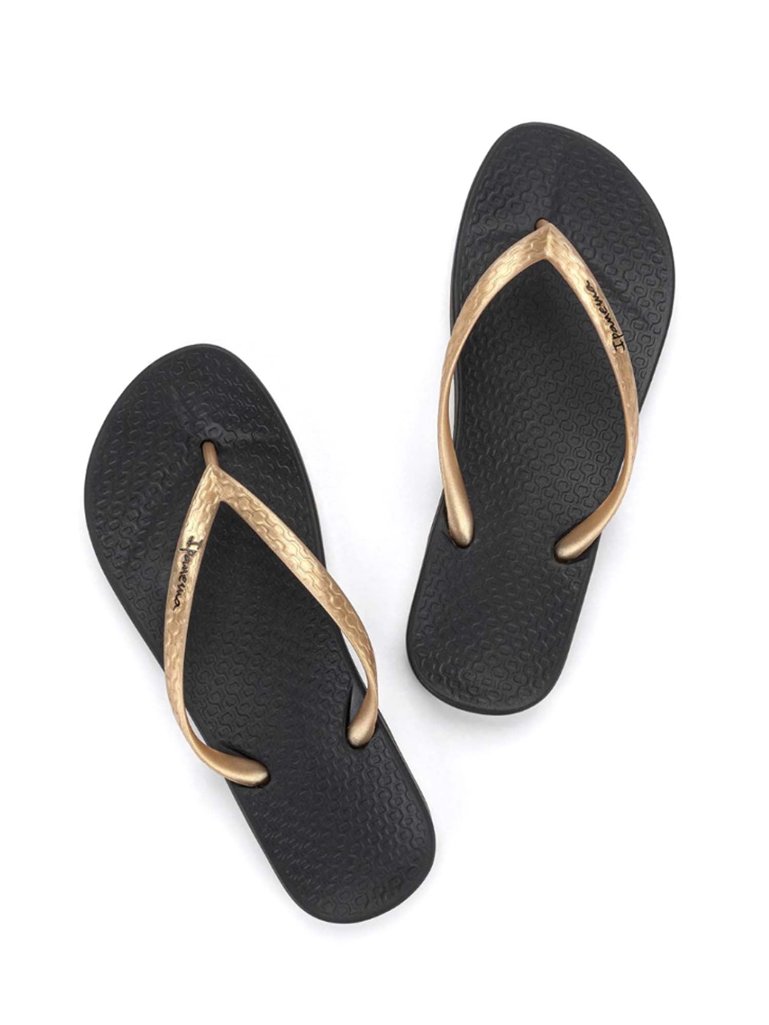 Infradito Nero Oro Ipanema