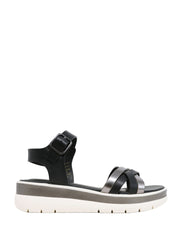 Sandali zeppa Nero Lumberjack