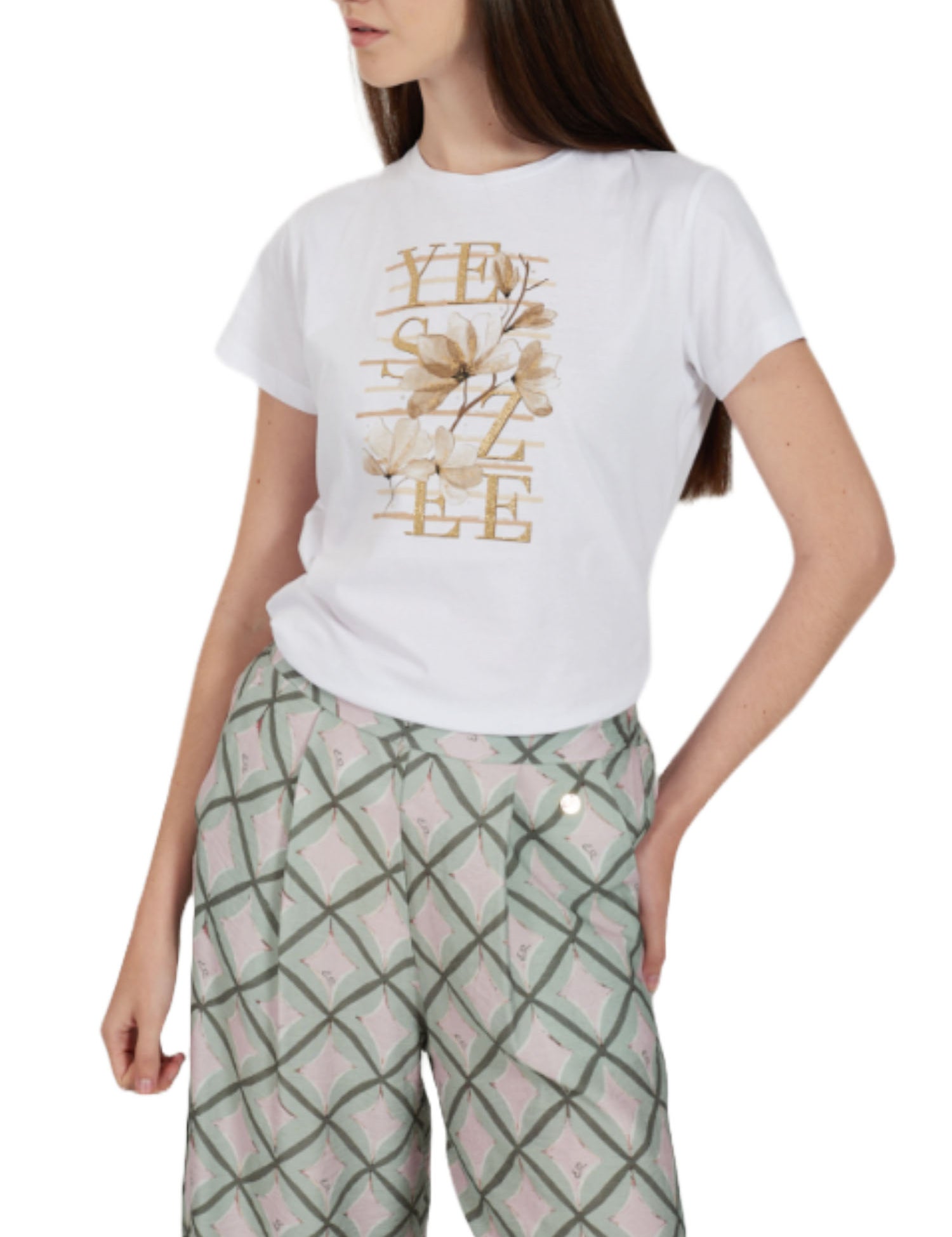 T-shirt Bianco Yes-zee