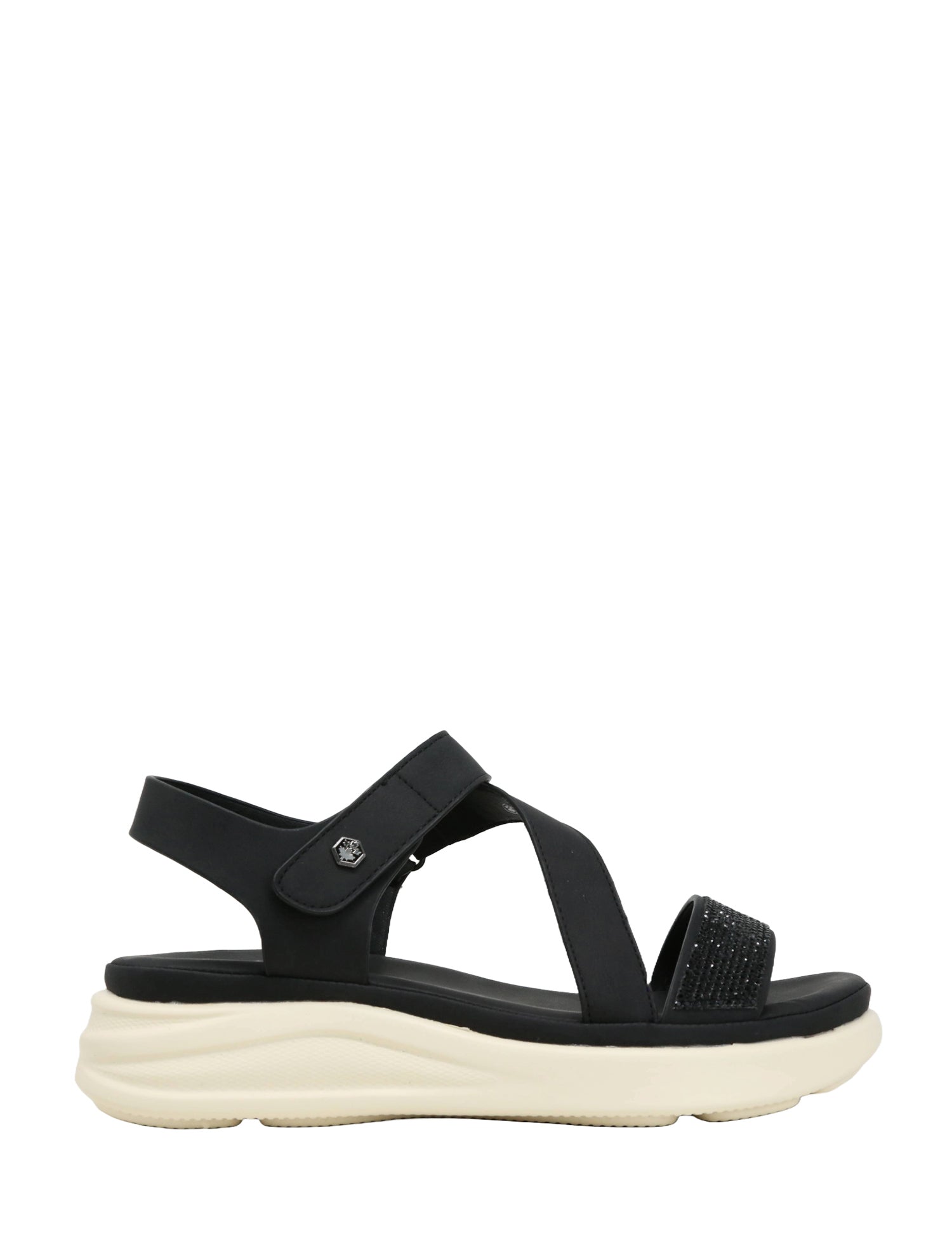 Sandali con strappi Nero Lumberjack