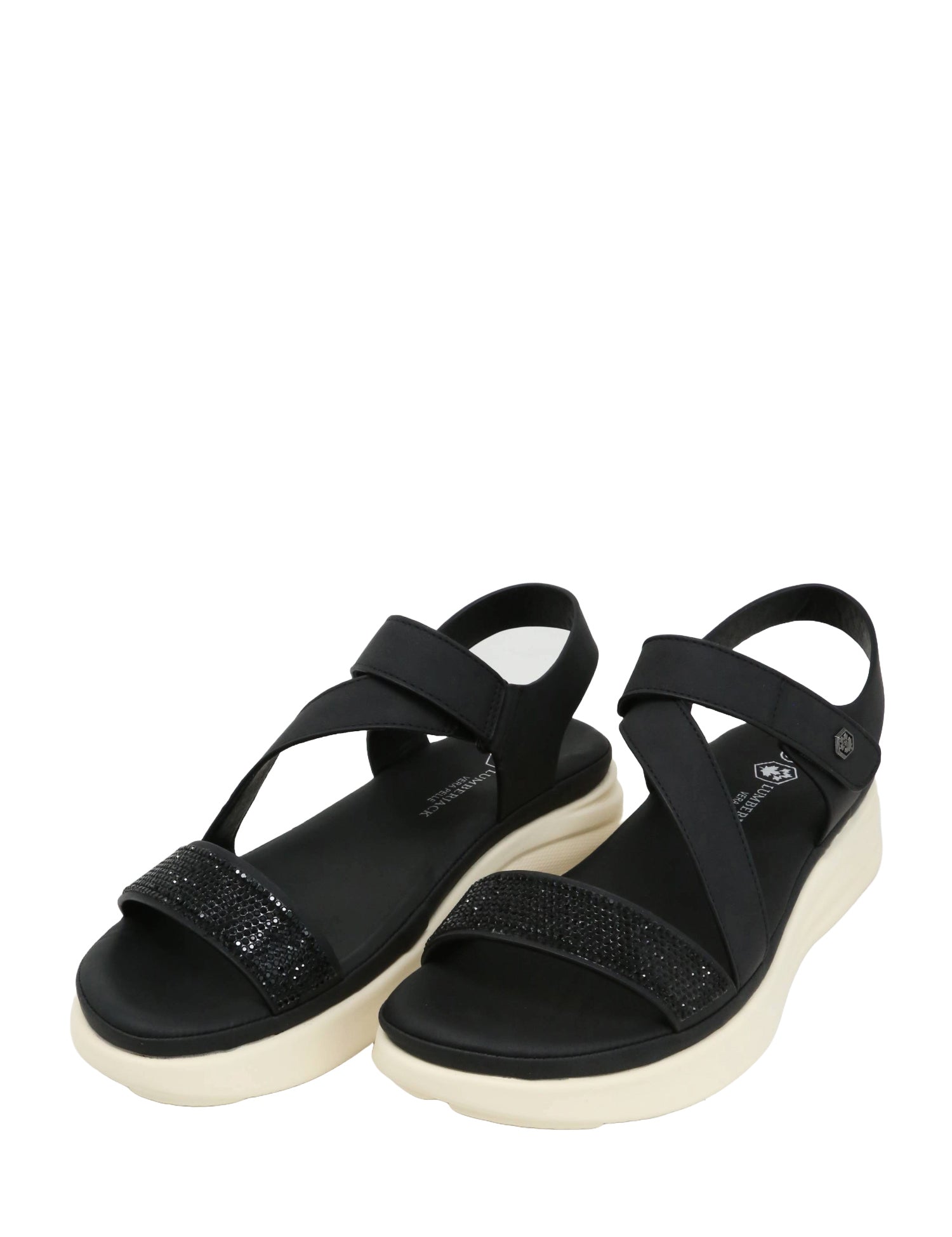 Sandali con strappi Nero Lumberjack