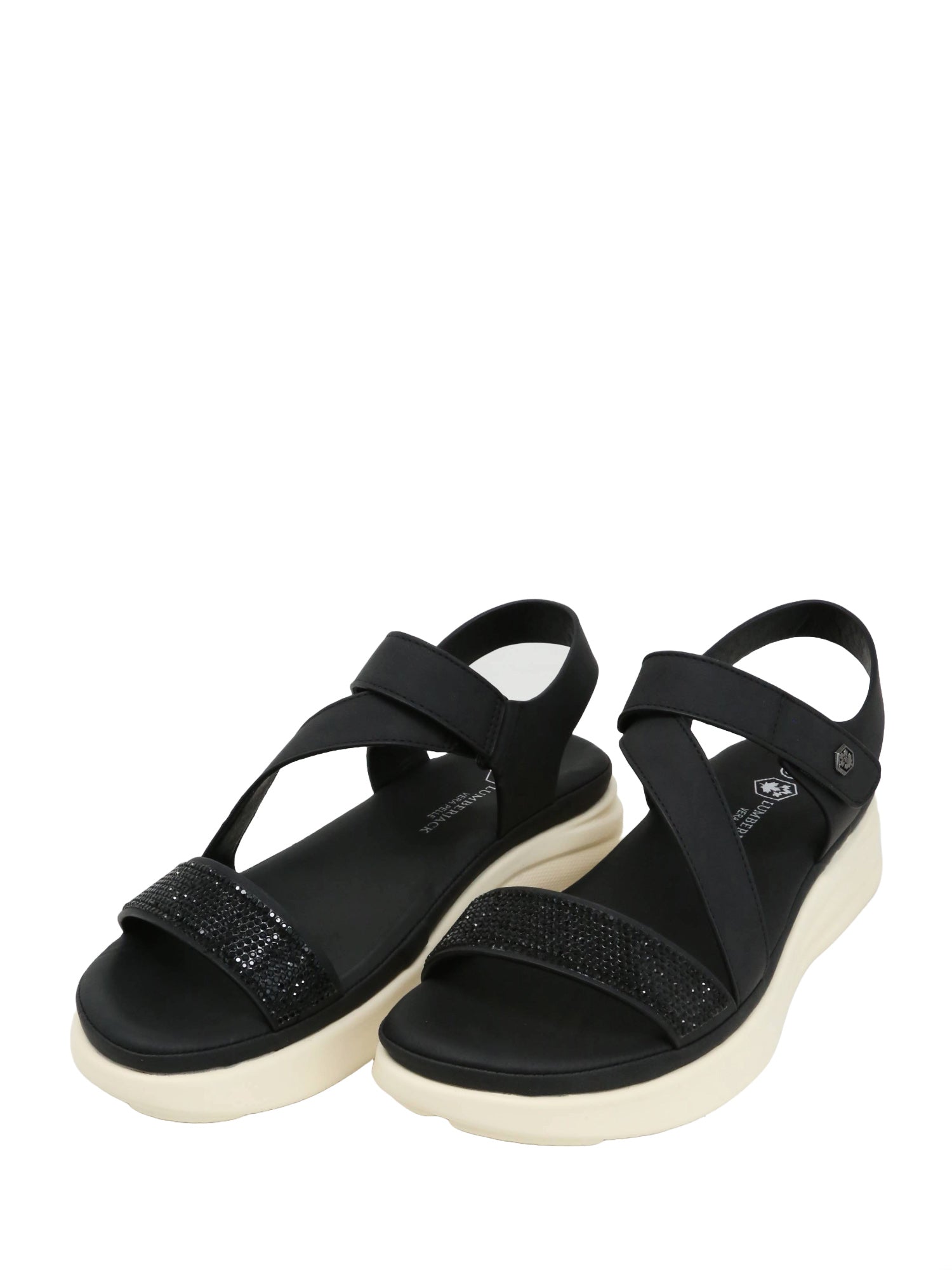 Sandali con strappi Nero Lumberjack