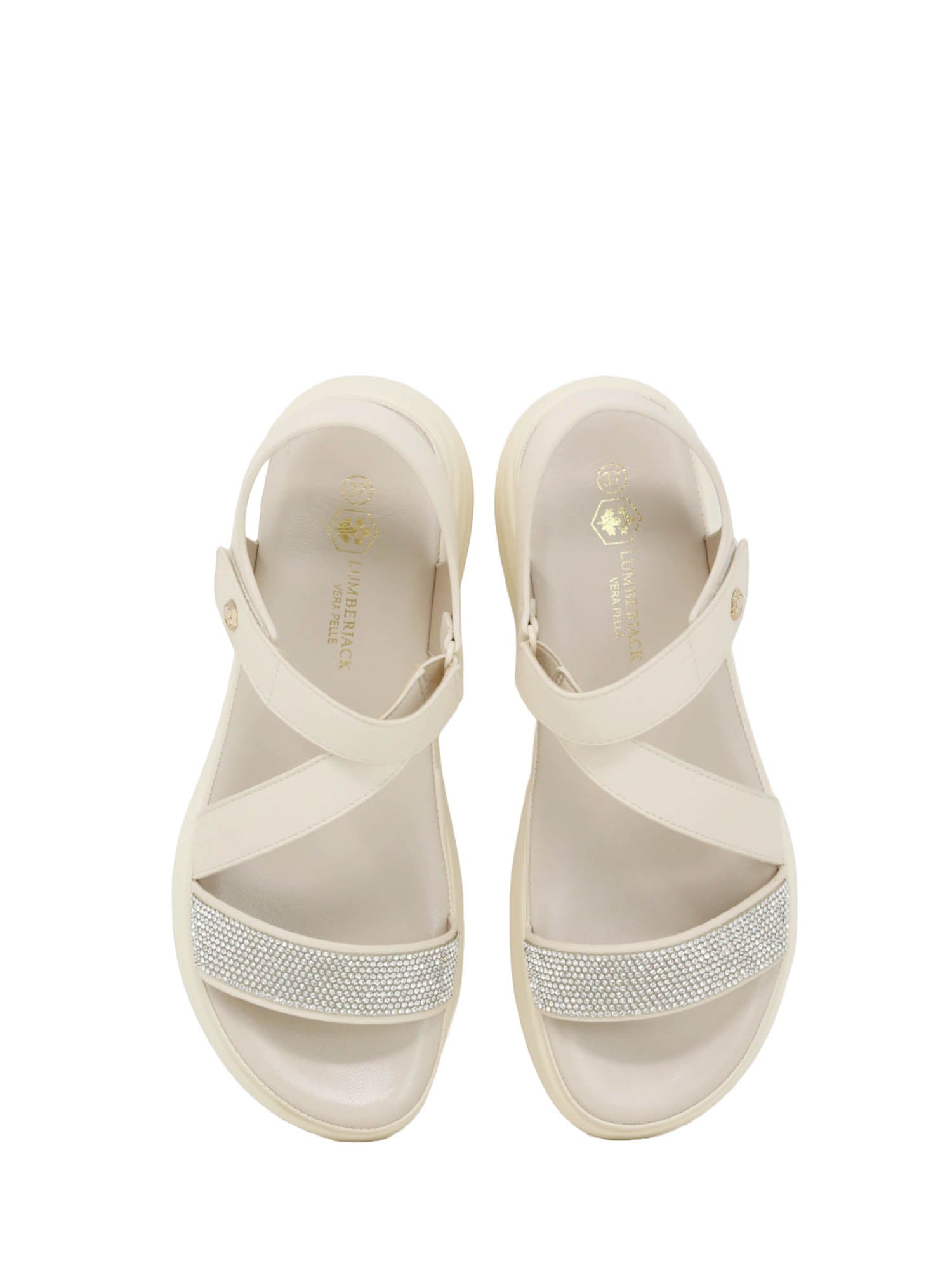 Sandali con strappi Beige Lumberjack