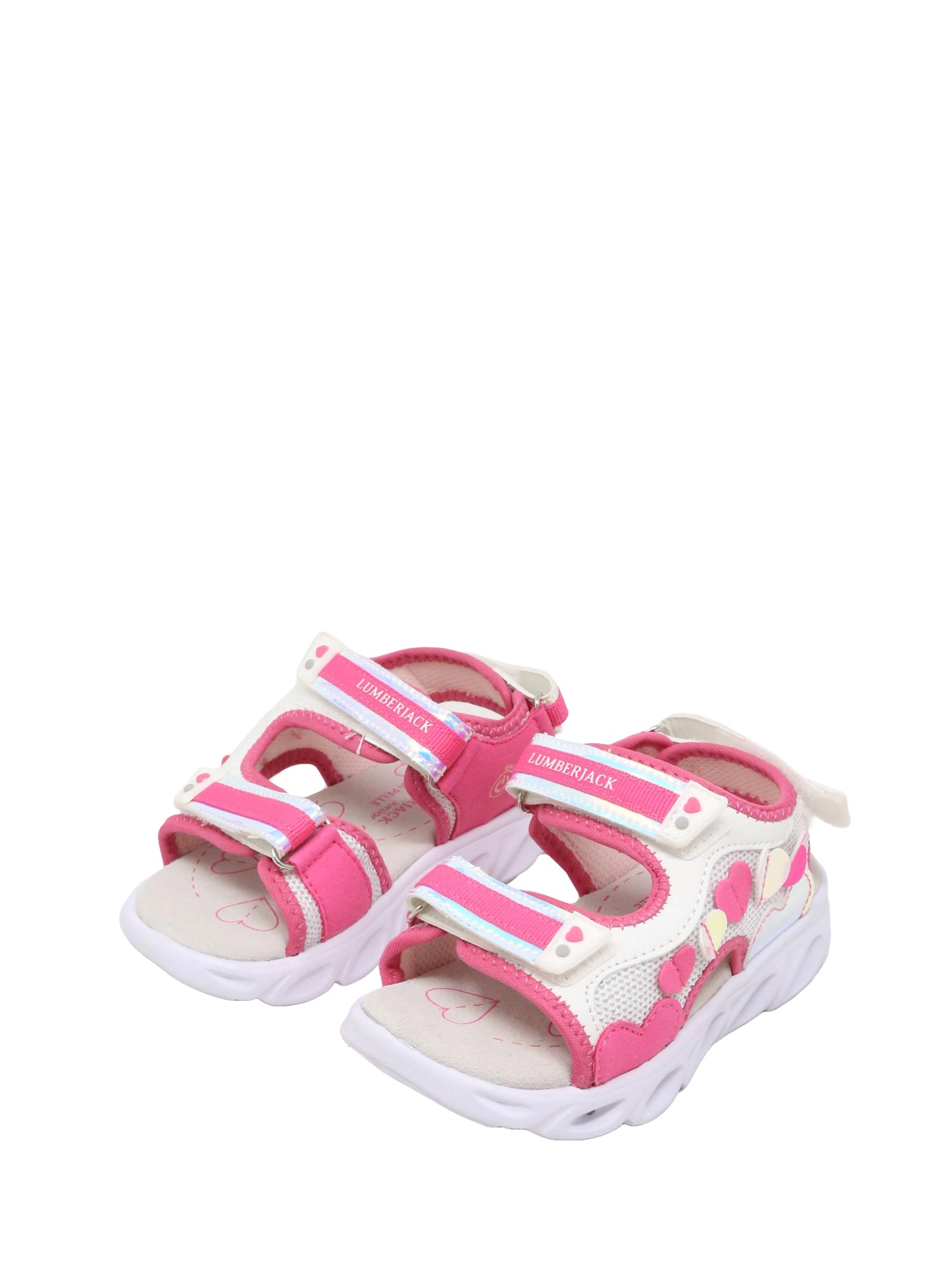 Sandali con strappi Rosa Lumberjack