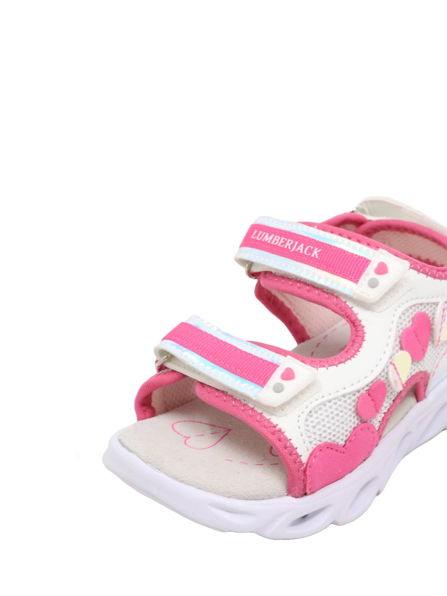 Sandali con strappi Rosa Lumberjack