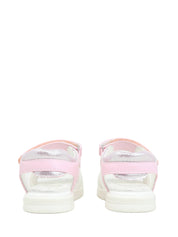 Sandali con strappi Bianco Rosa Lumberjack