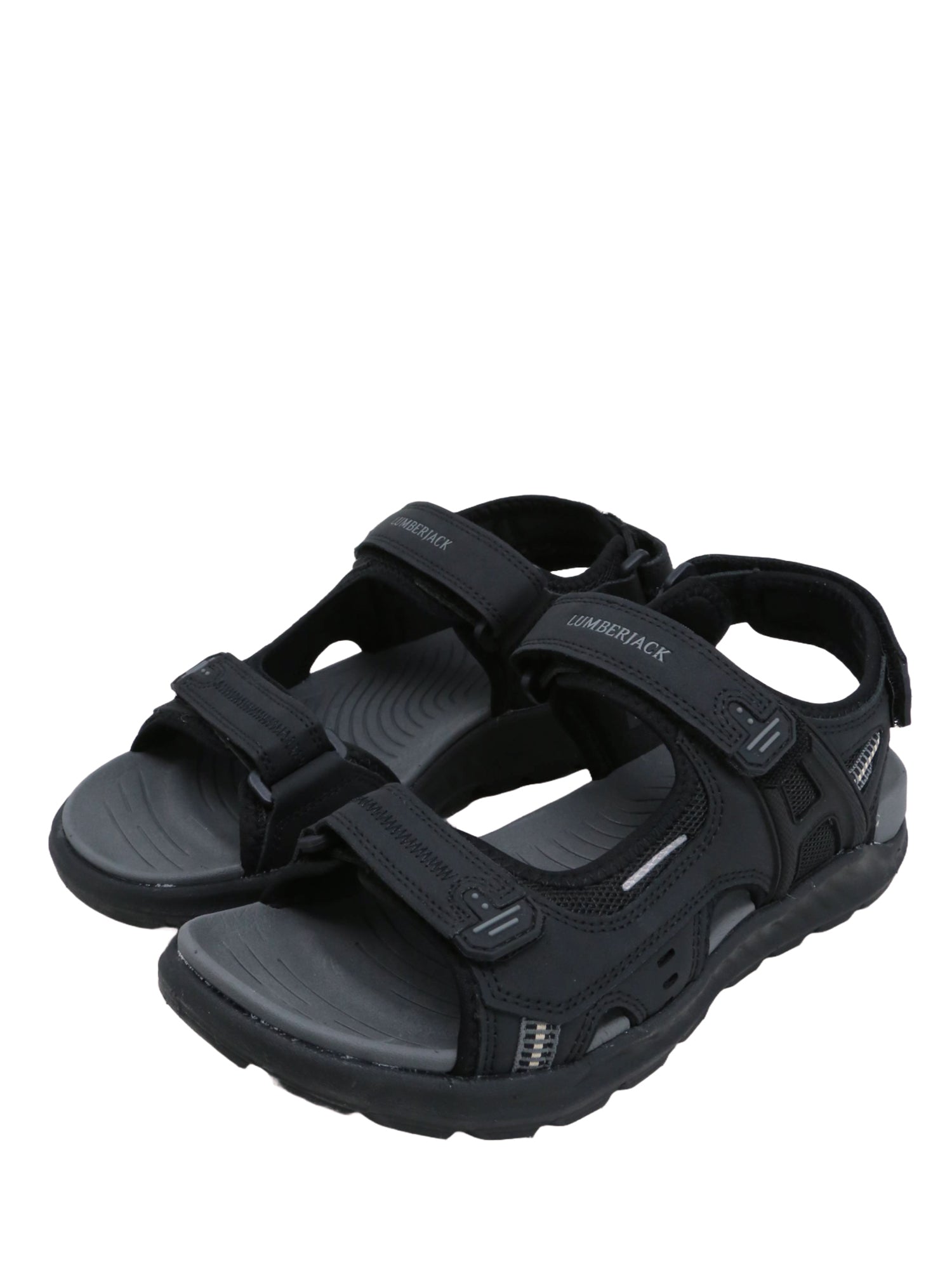 Sandali con strappi Nero Lumberjack