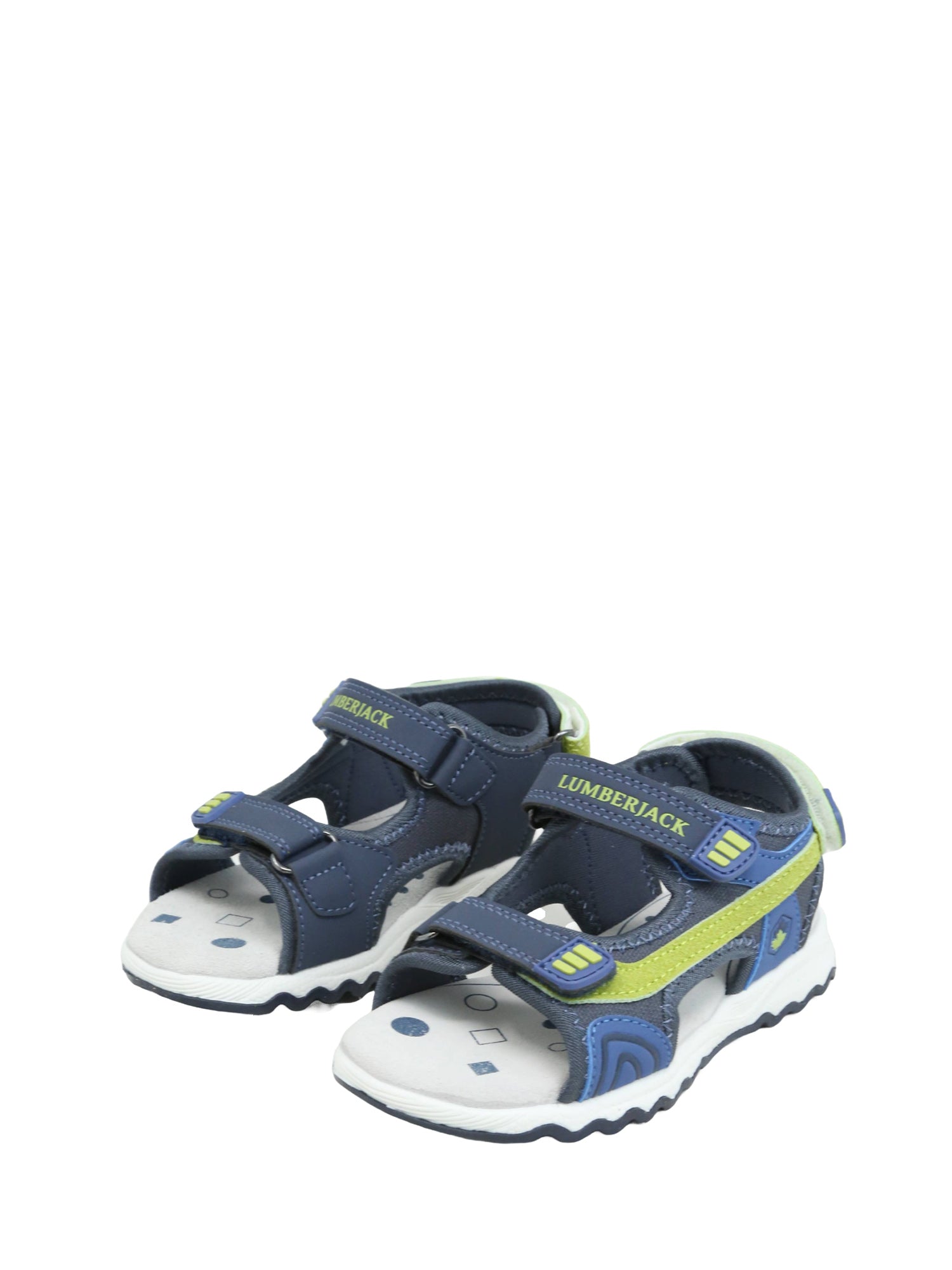 Sandali con strappi Blu Verde Lumberjack