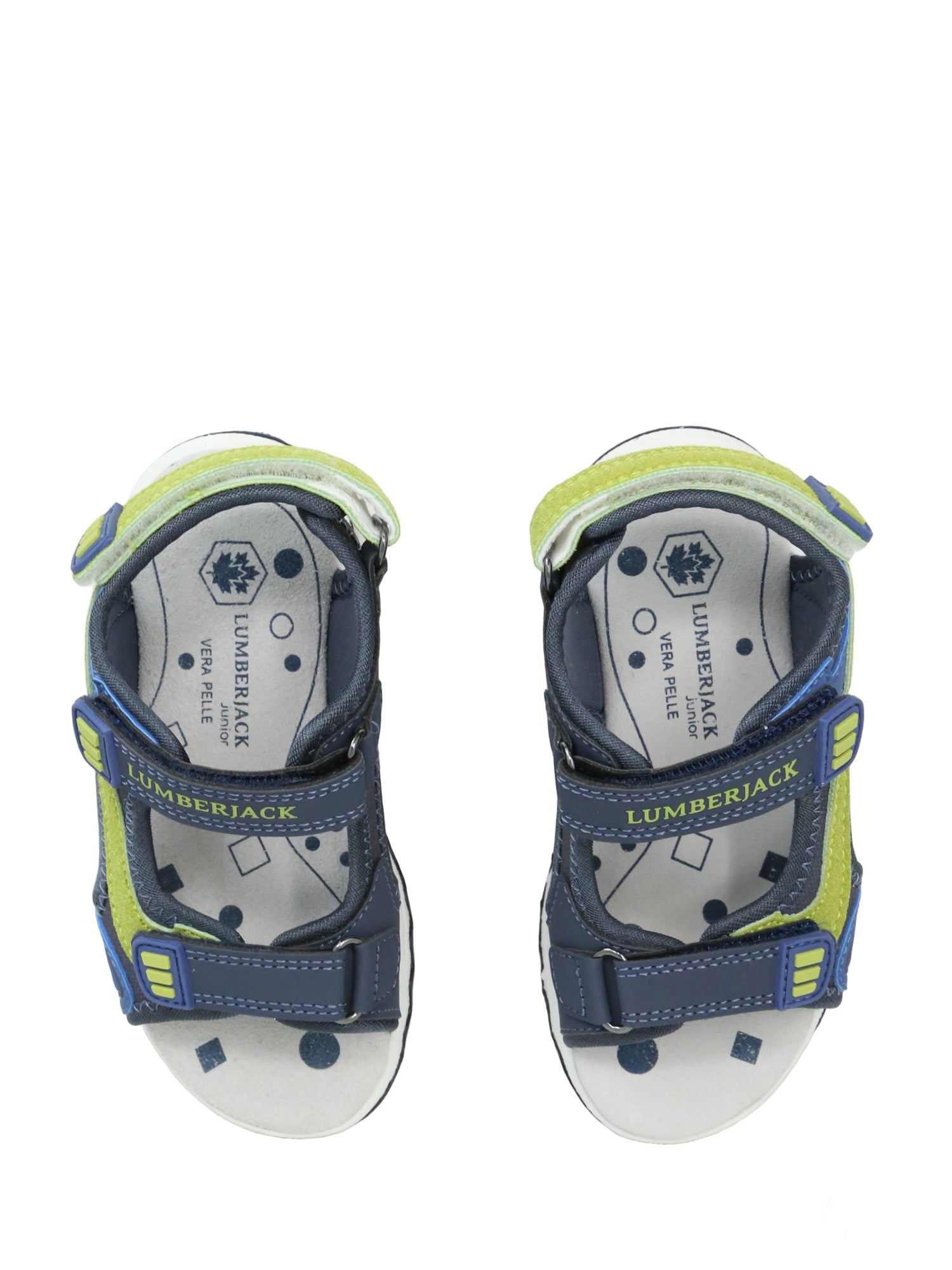 Sandali con strappi Blu Verde Lumberjack