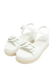 Sandali zeppa Bianco Lumberjack