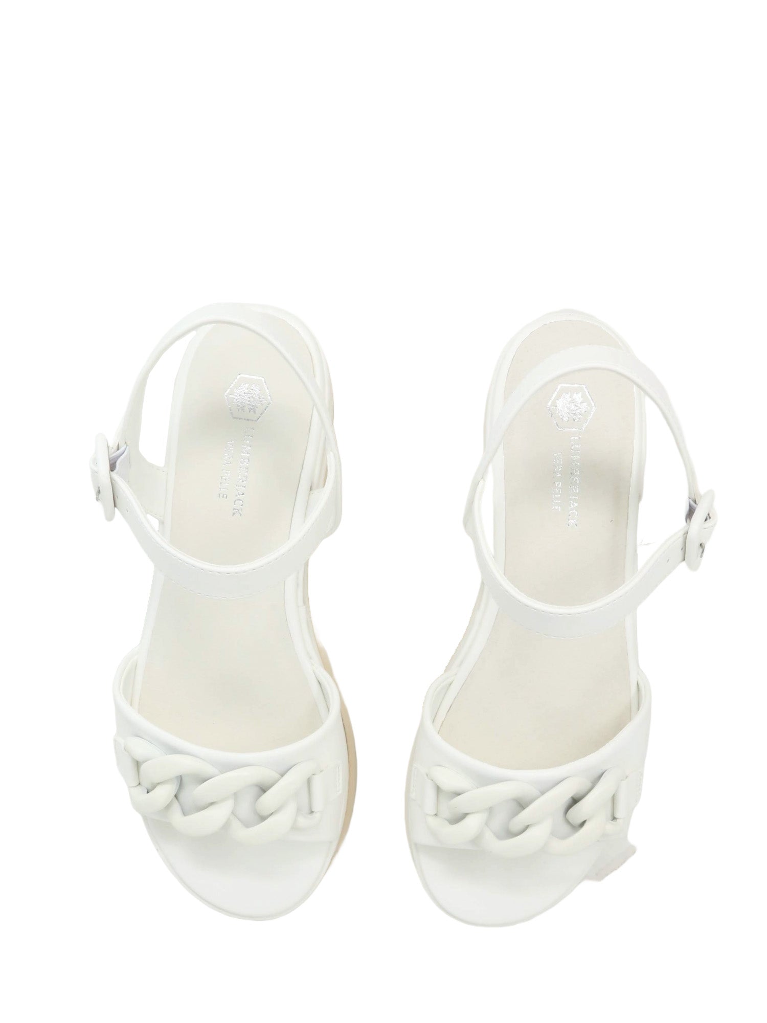 Sandali zeppa Bianco Lumberjack