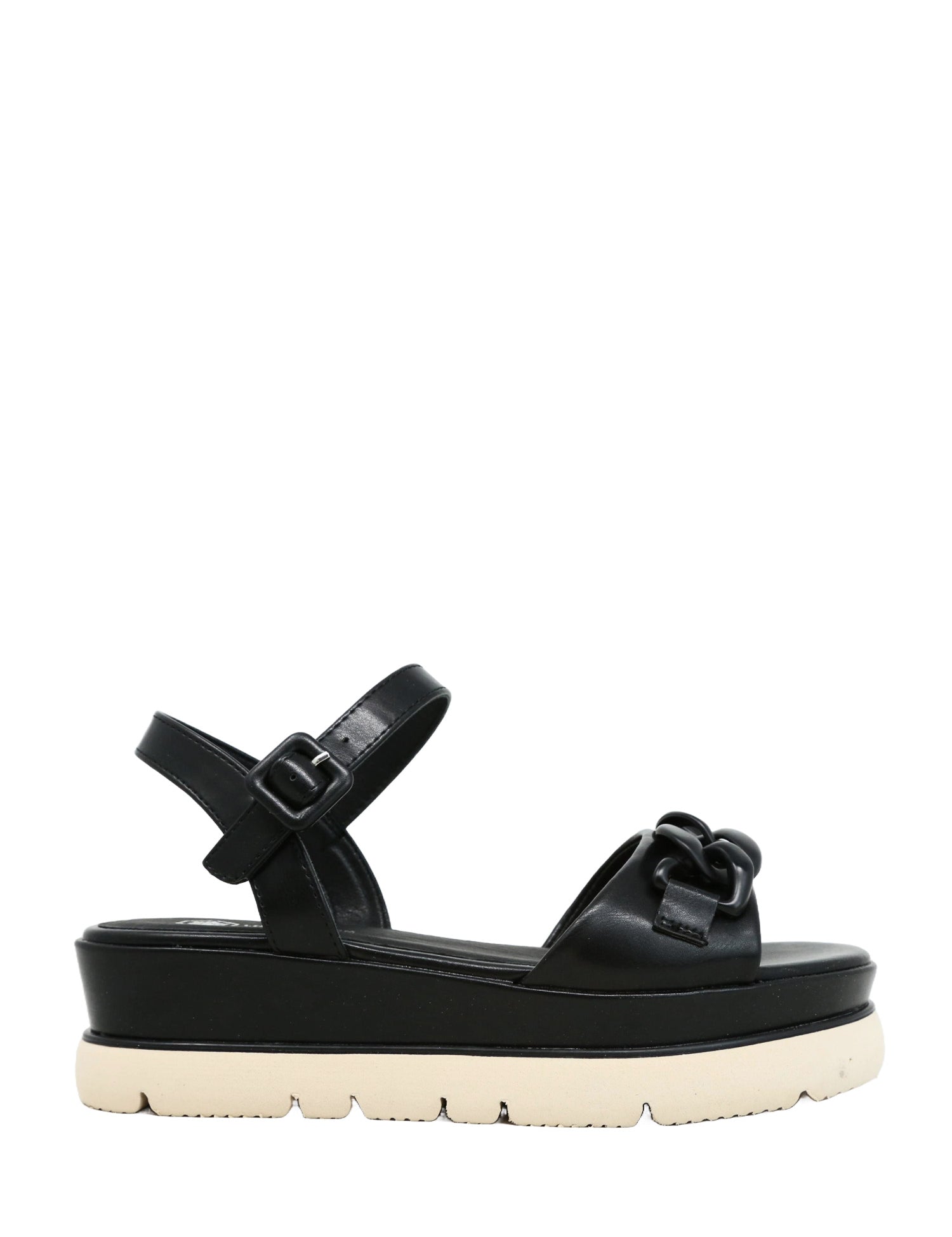 Sandali zeppa Nero Lumberjack