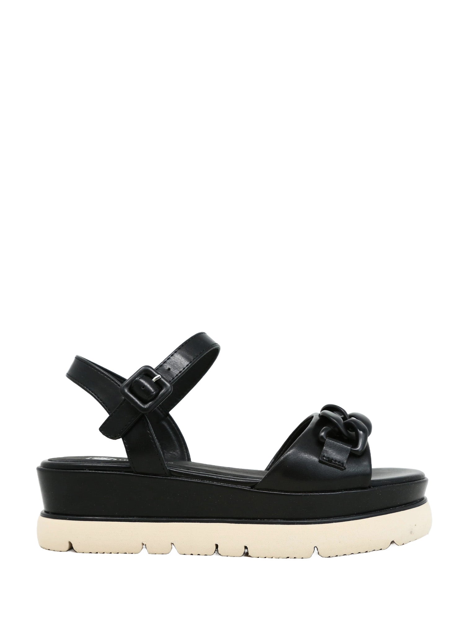 Sandali zeppa Nero Lumberjack