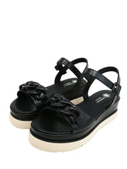 Sandali zeppa Nero Lumberjack