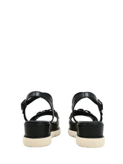 Sandali zeppa Nero Lumberjack