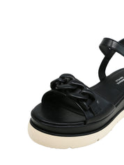 Sandali zeppa Nero Lumberjack