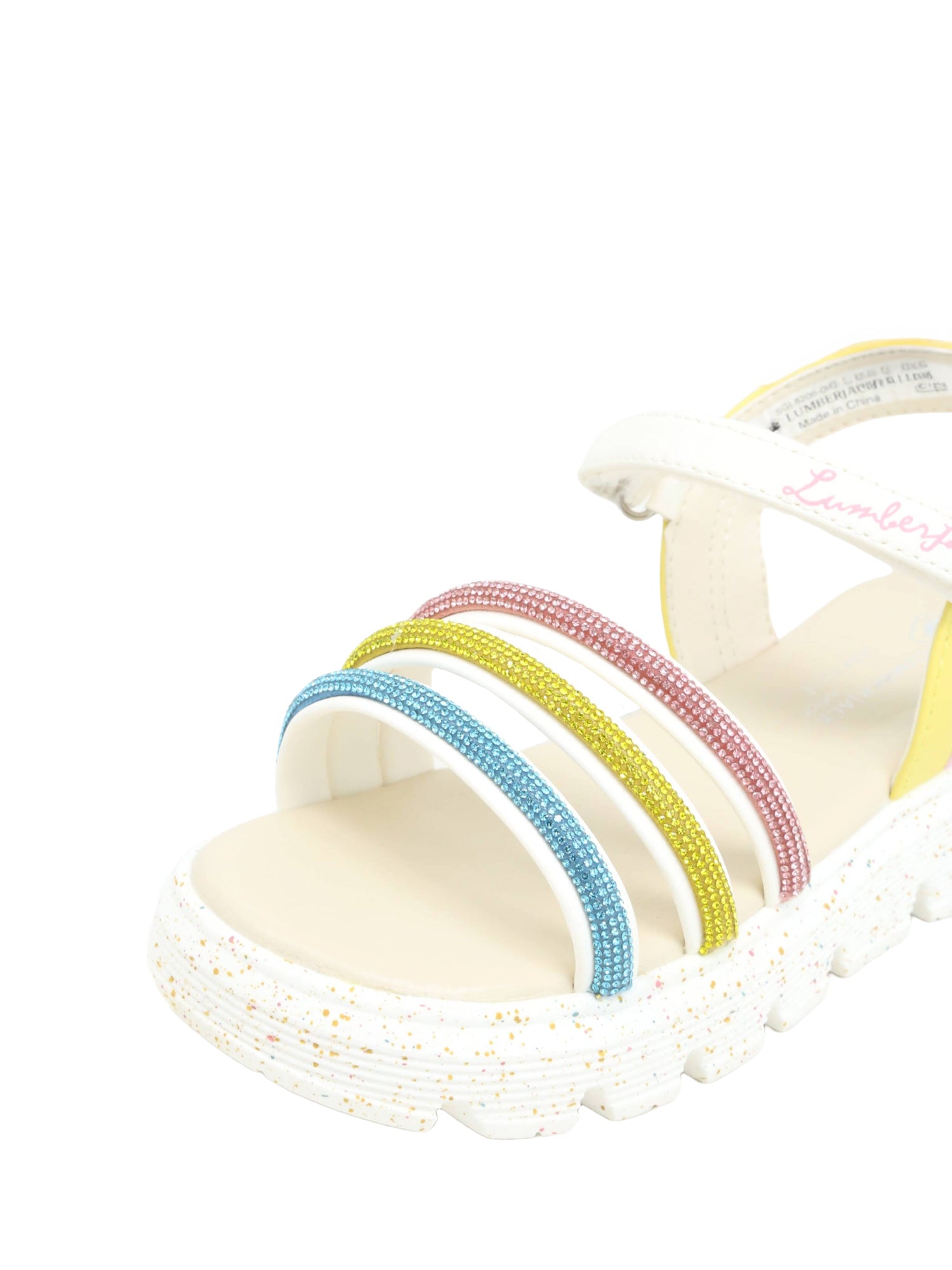 Sandali con strappi Bianco Argento Lumberjack