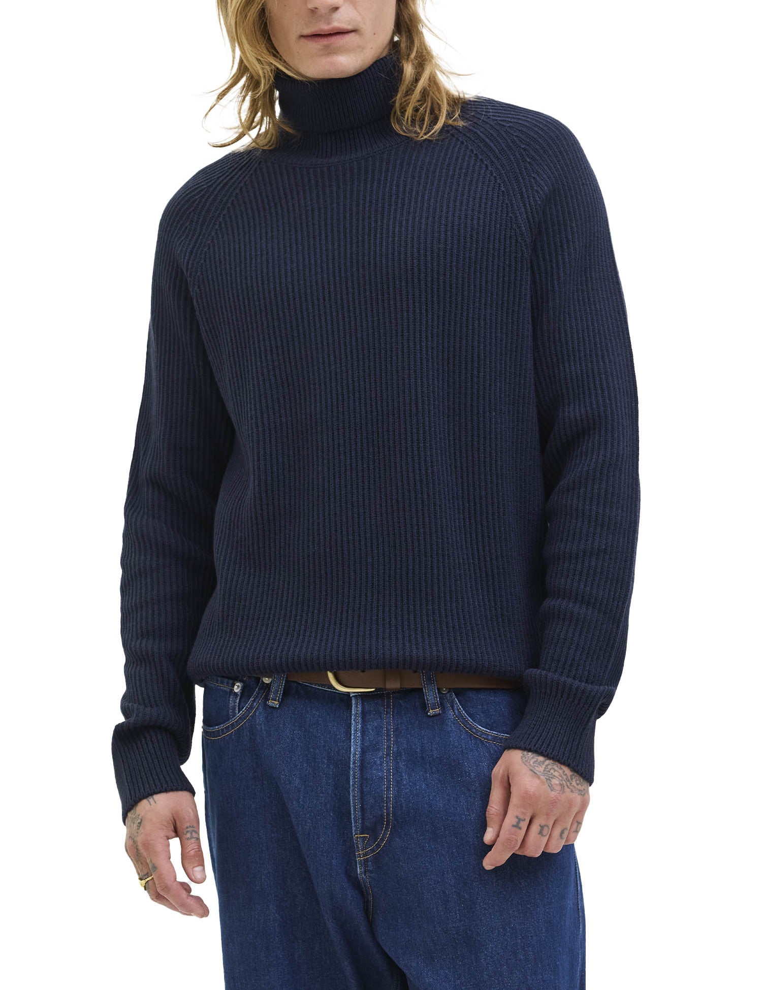 Maglia a collo alto Blu Jack&jones