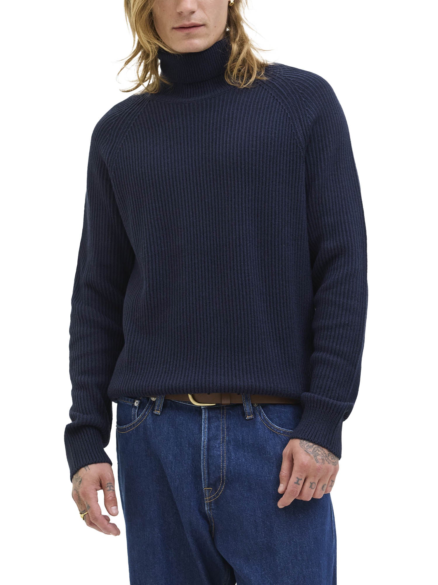 Maglia a collo alto Blu Jack&jones