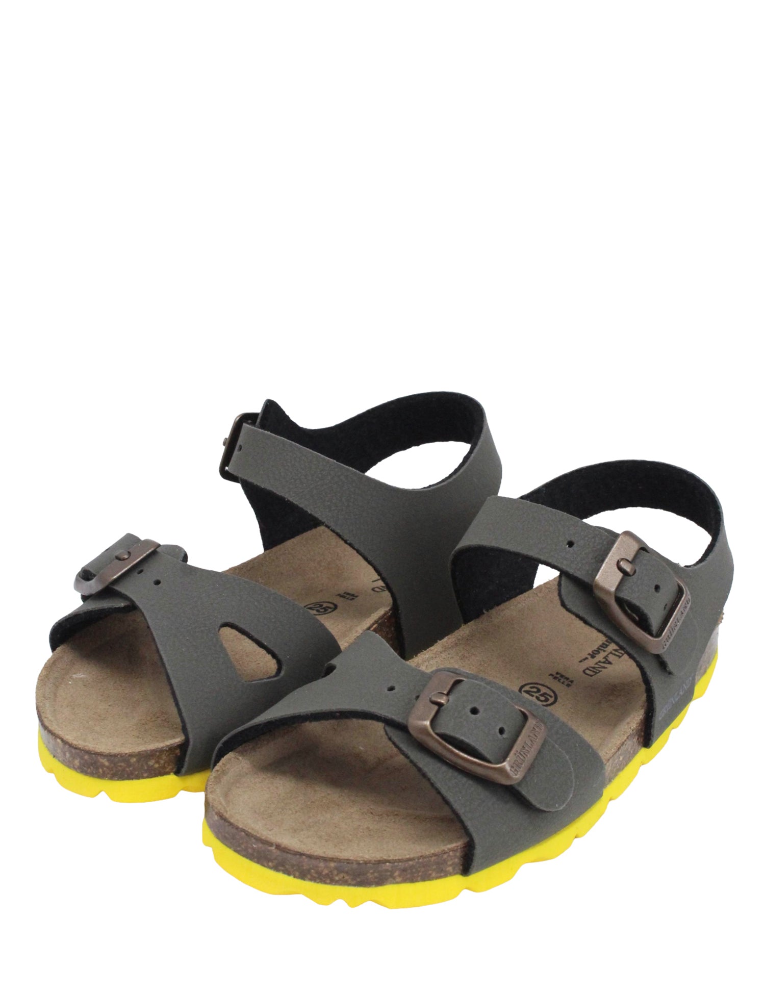 Sandali Verde Giallo Grunland Junior