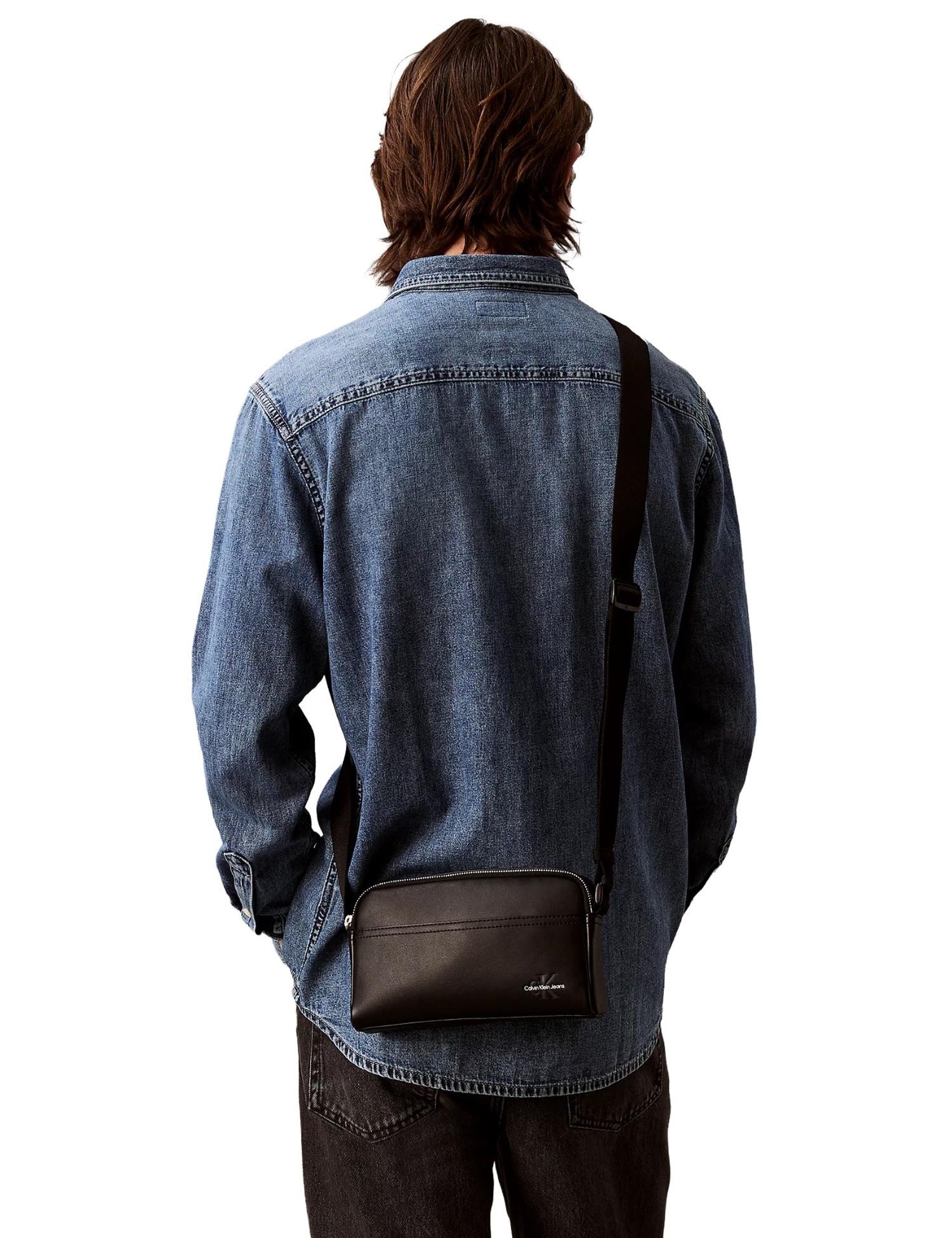 Tracolla Nero Calvin Klein