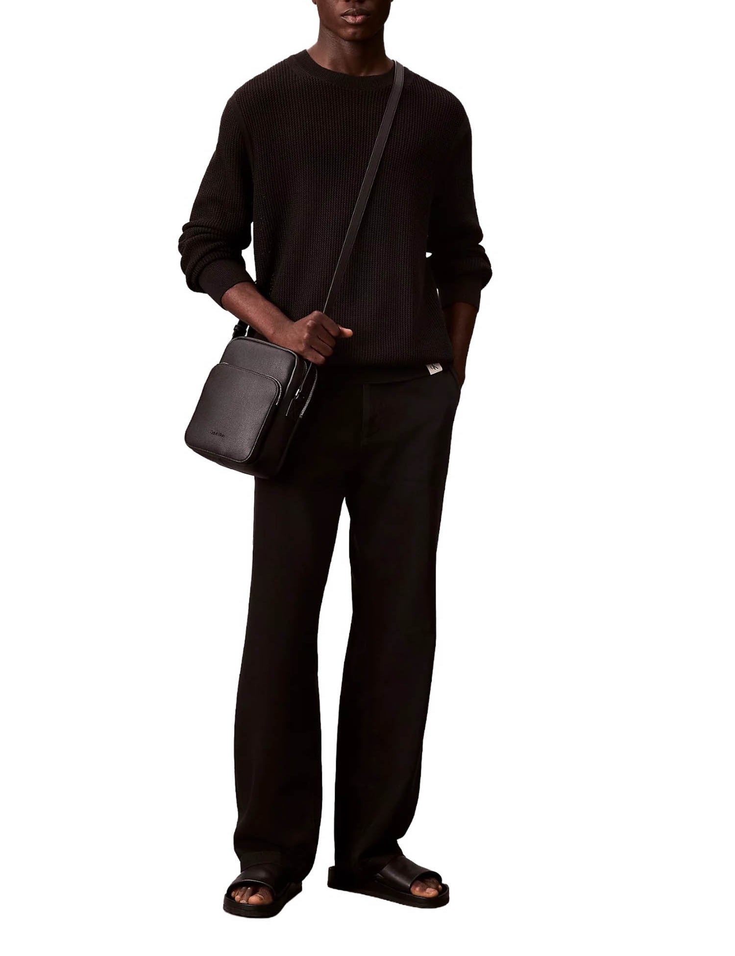 Tracolla Nero Calvin Klein