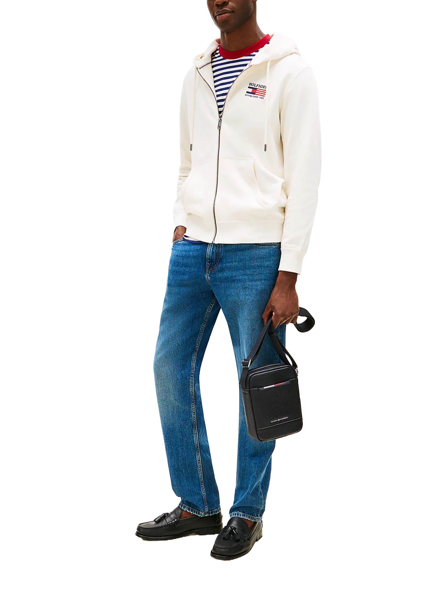 Tracolla Nero Tommy Hilfiger