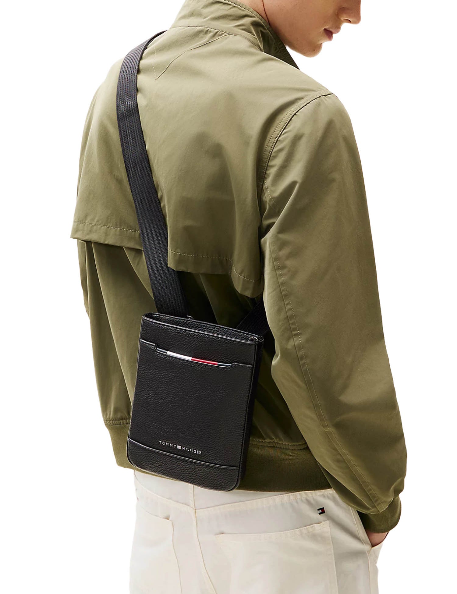 Tracolla Nero Tommy Hilfiger