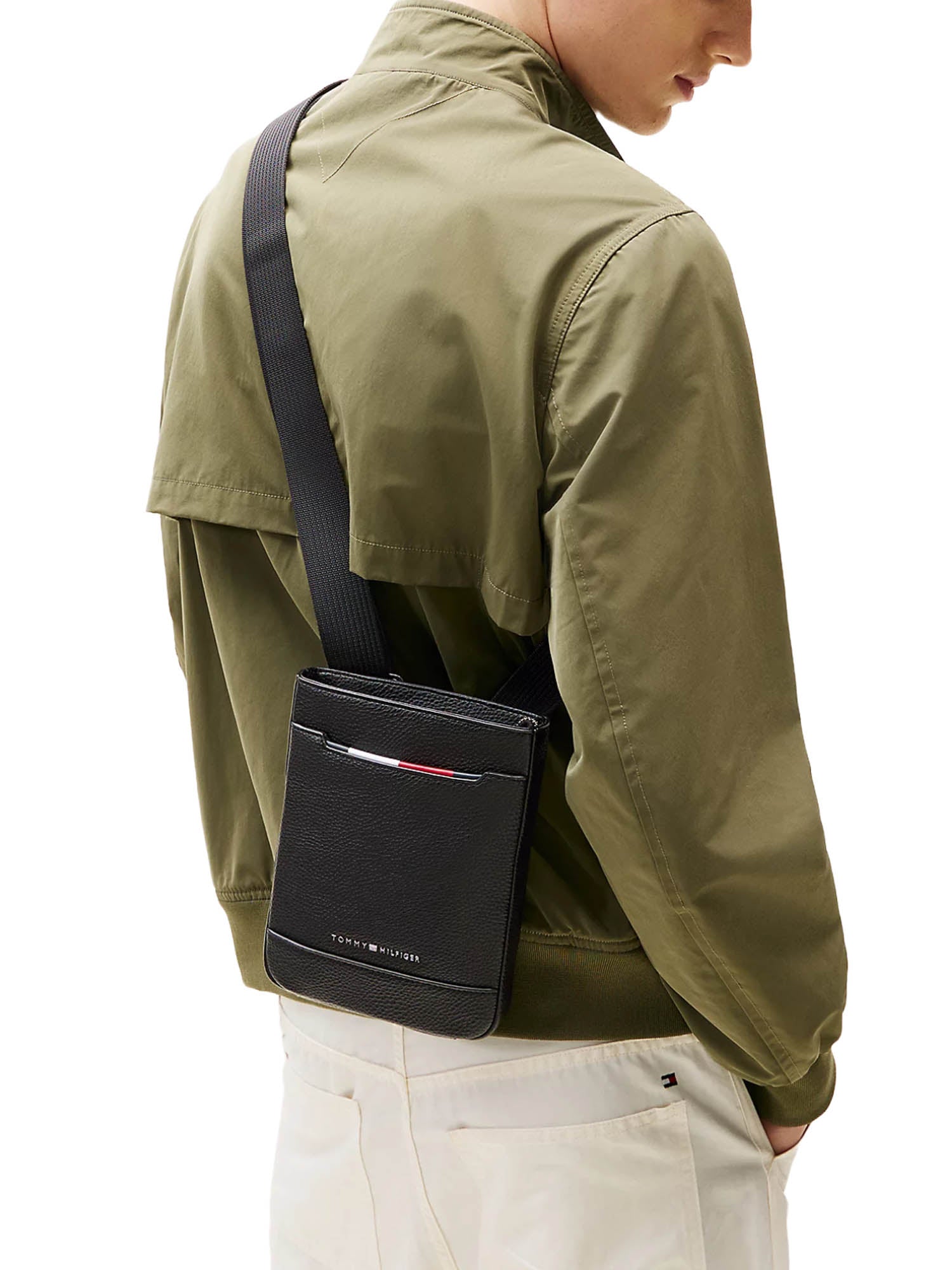 Tracolla Nero Tommy Hilfiger