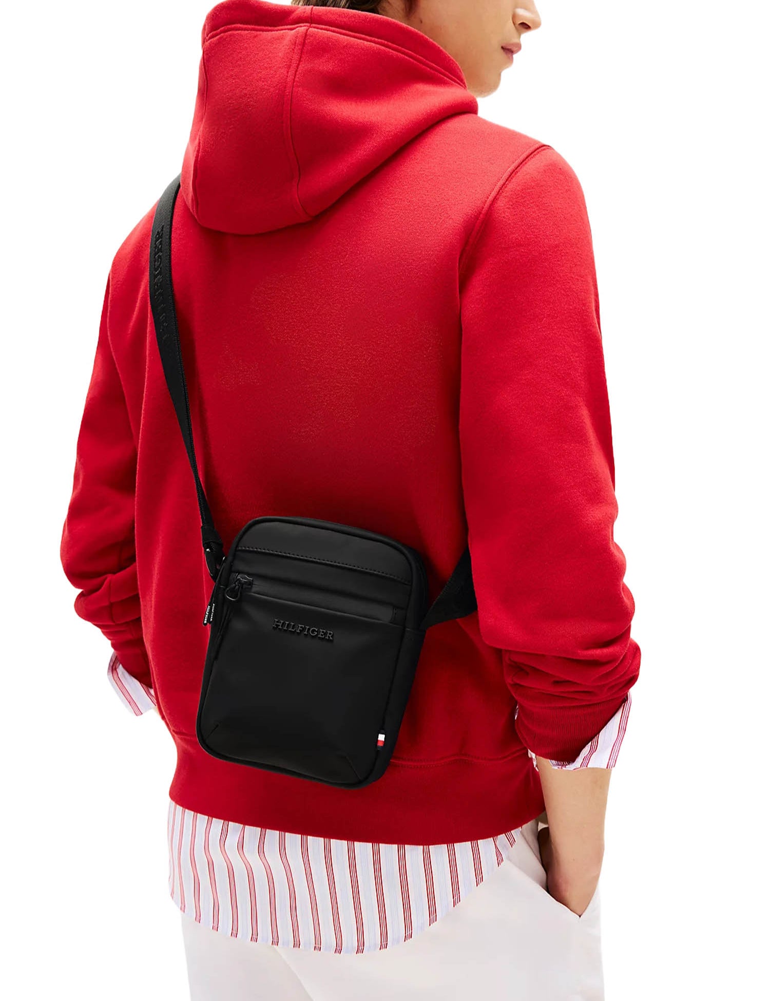 Tracolla Nero Tommy Hilfiger