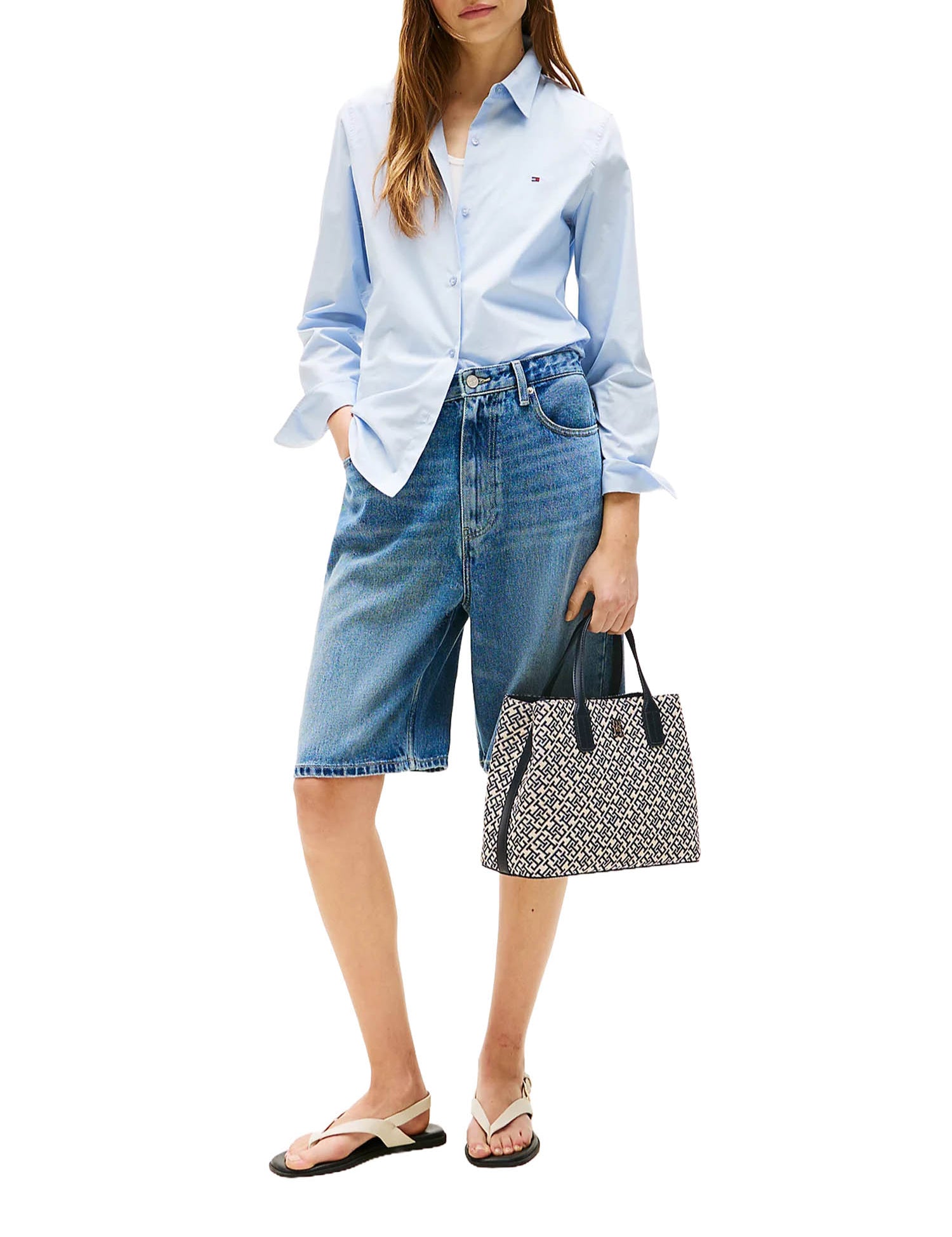 Borse a mano Blu Tommy Hilfiger