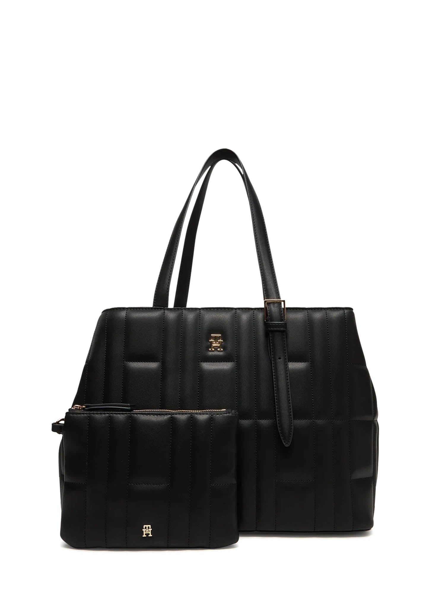 Borse a spalla Nero Tommy Hilfiger