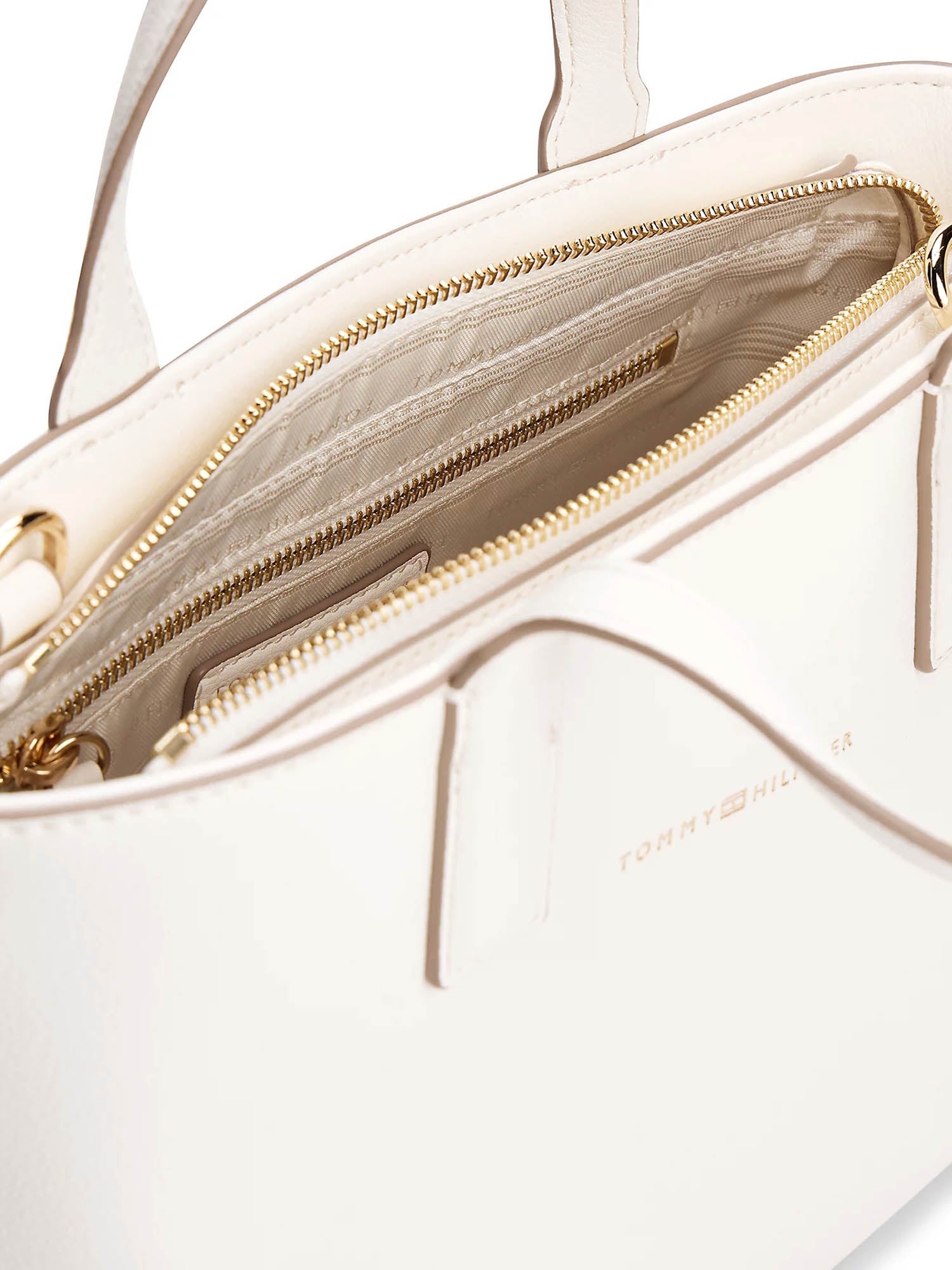 Borse a mano Avorio Tommy Hilfiger