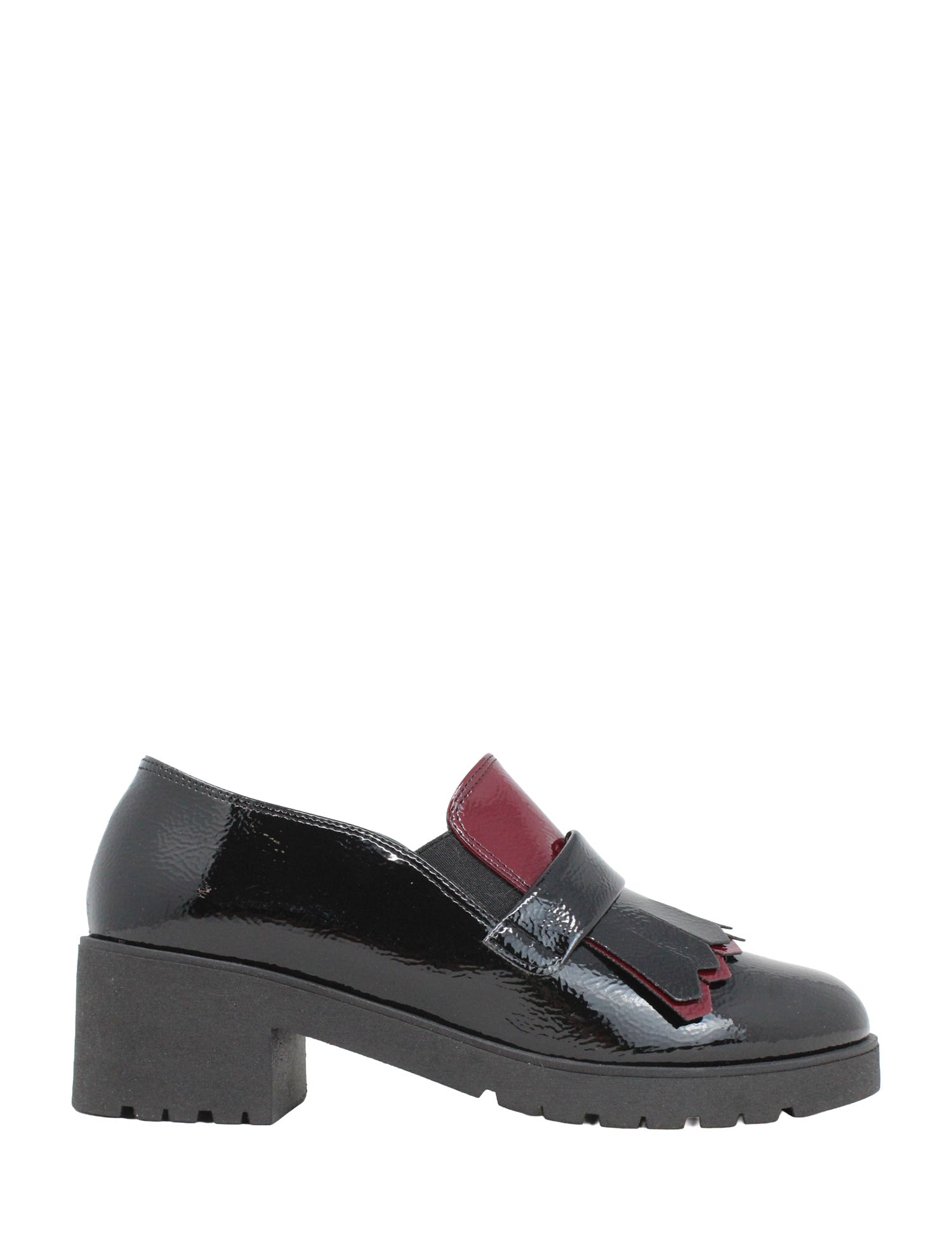 Mocassini Nero Rosso Grace Shoes