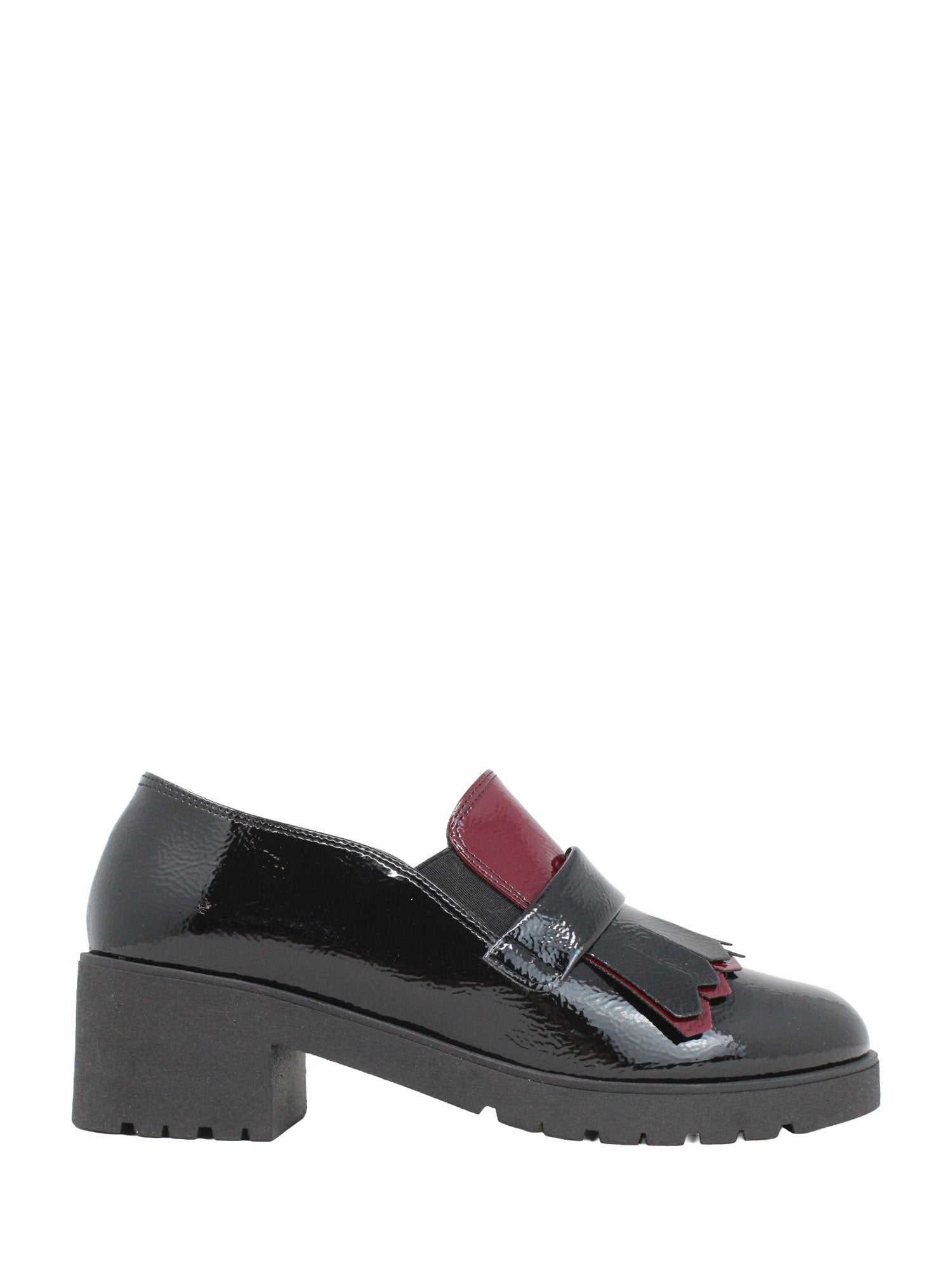 Mocassini Nero Rosso Grace Shoes