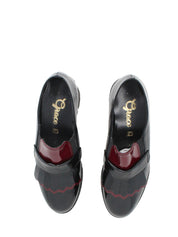 Mocassini Nero Rosso Grace Shoes