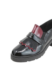 Mocassini Nero Rosso Grace Shoes
