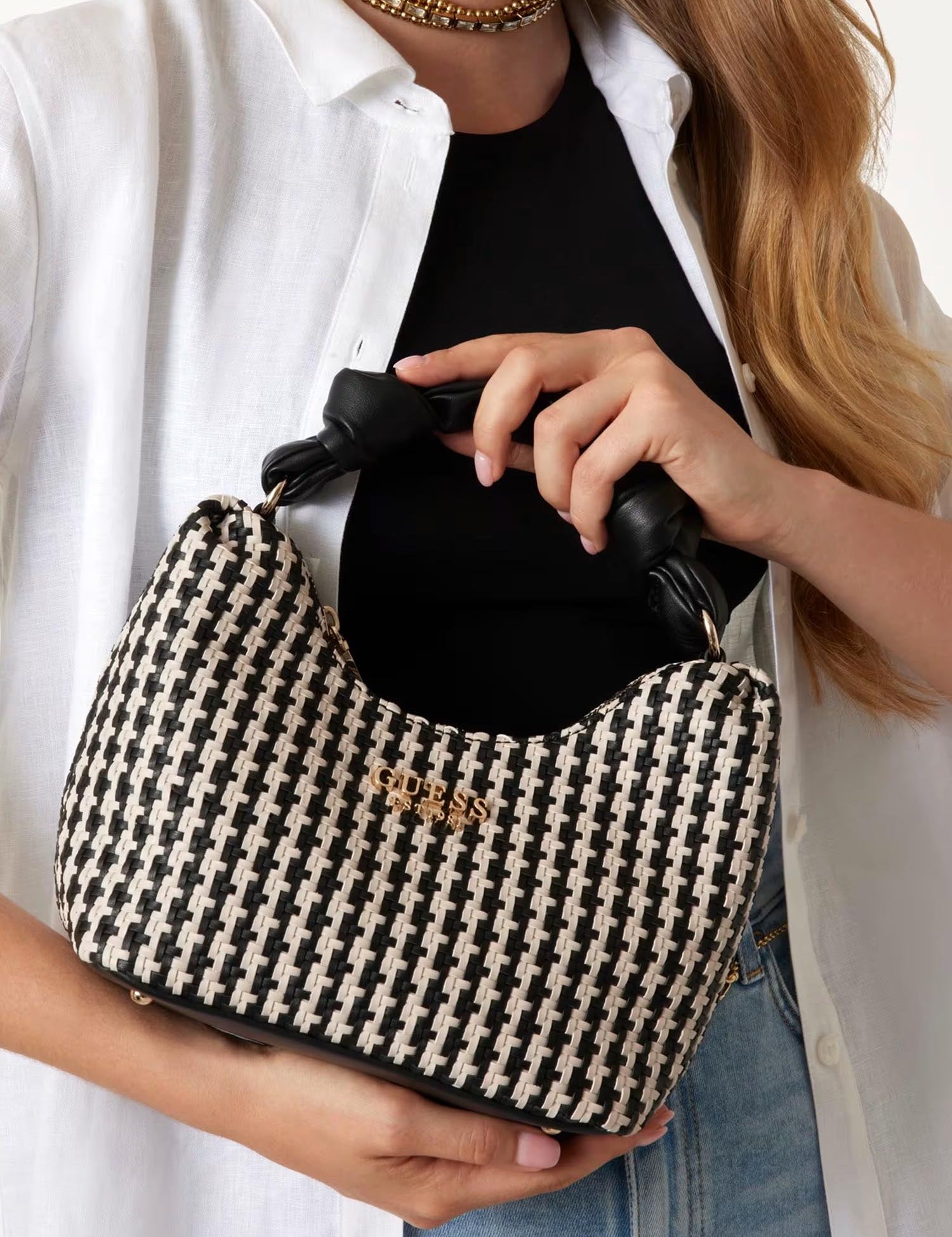 Borse a spalla Nero Guess