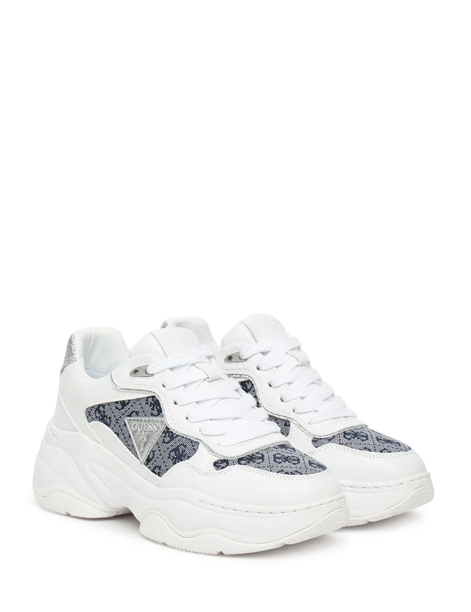 Sneakers Bianco Blu Guess
