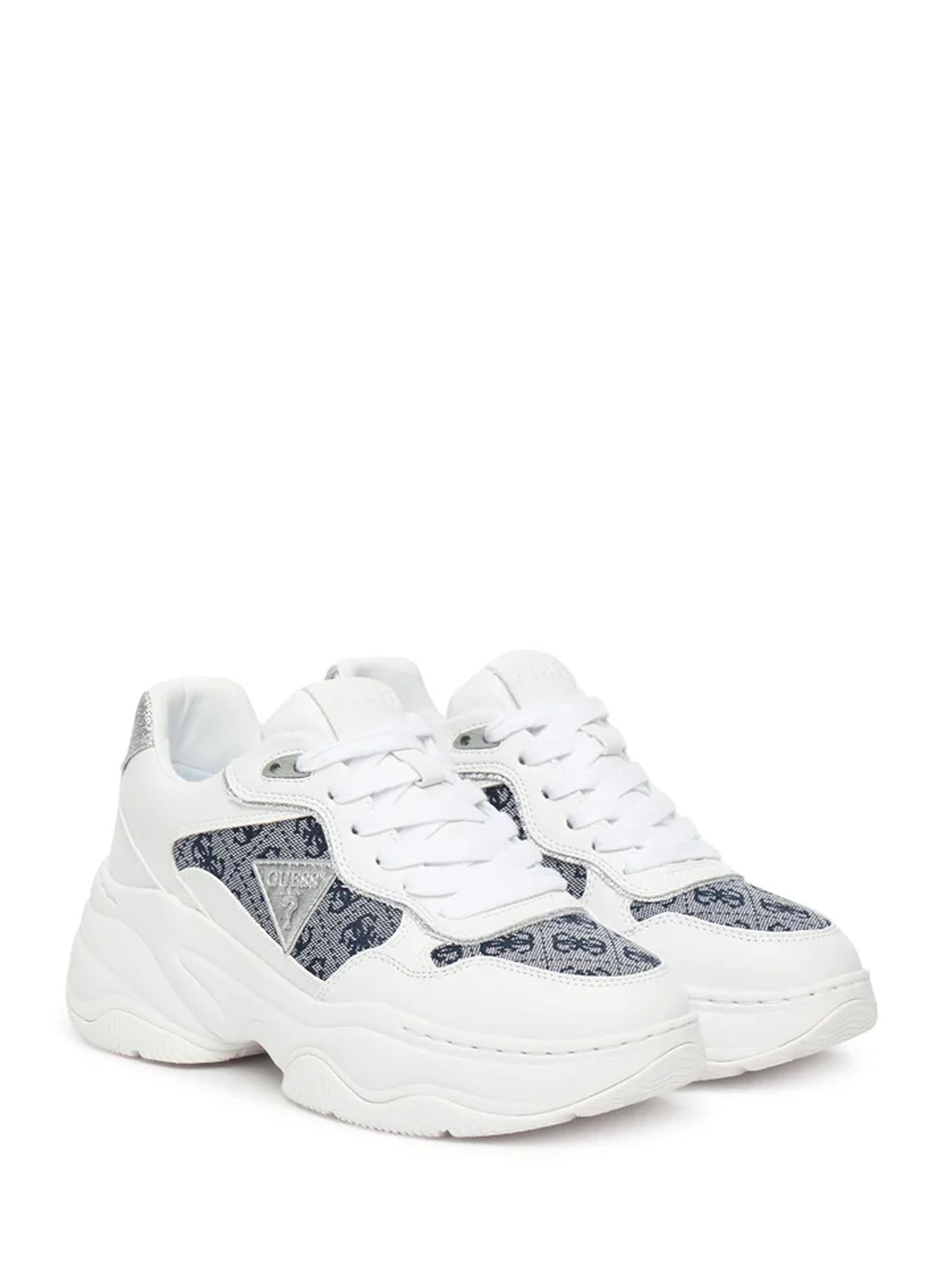 Sneakers Bianco Blu Guess